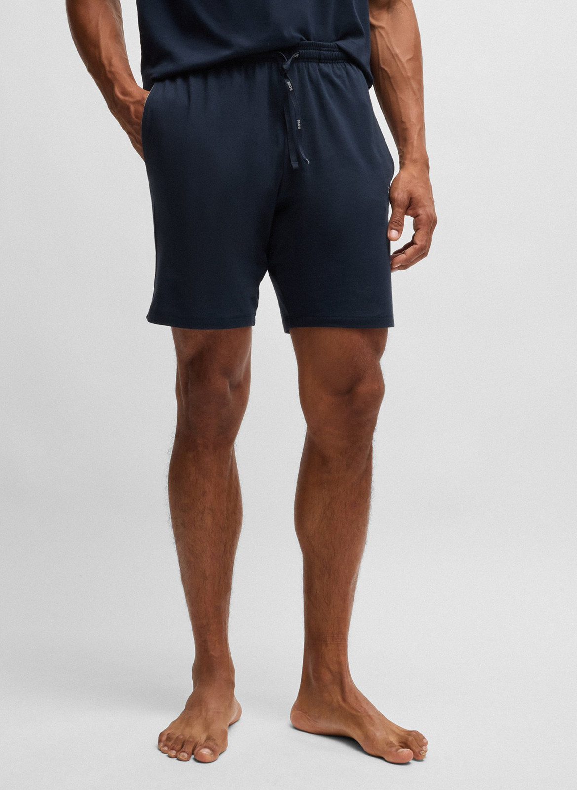Cotton-blend pajama shorts BOSS Blue