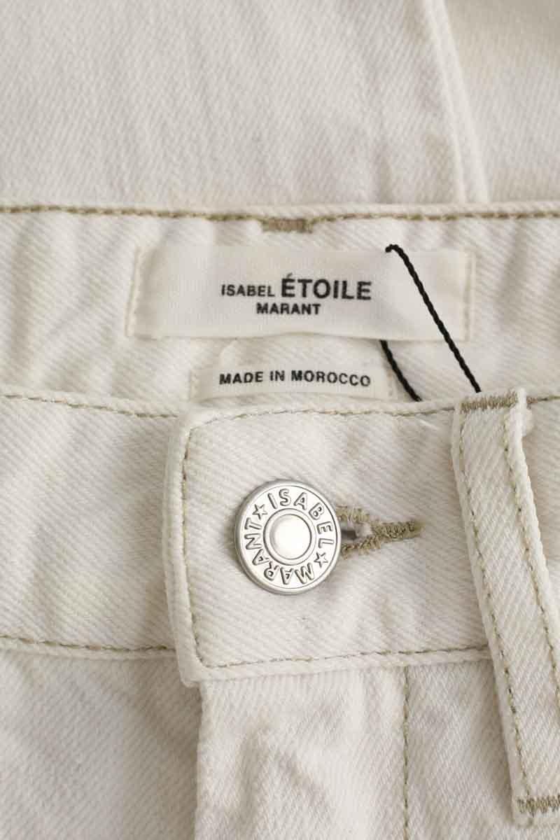 Cotton jeans ISABEL MARANT ÉTOILE - SECONDE MAIN White