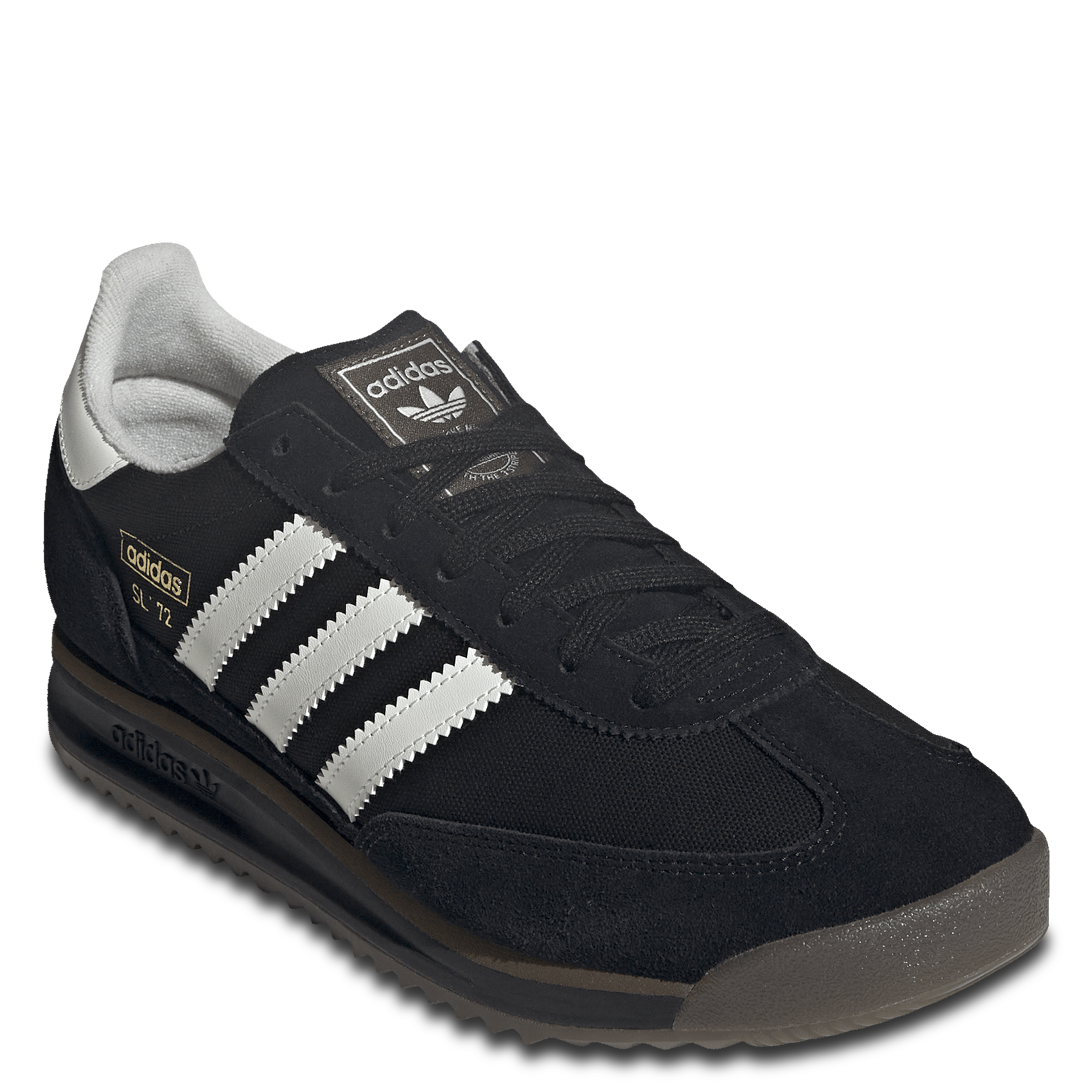 Baskets basses unies à lacets ADIDAS Noir