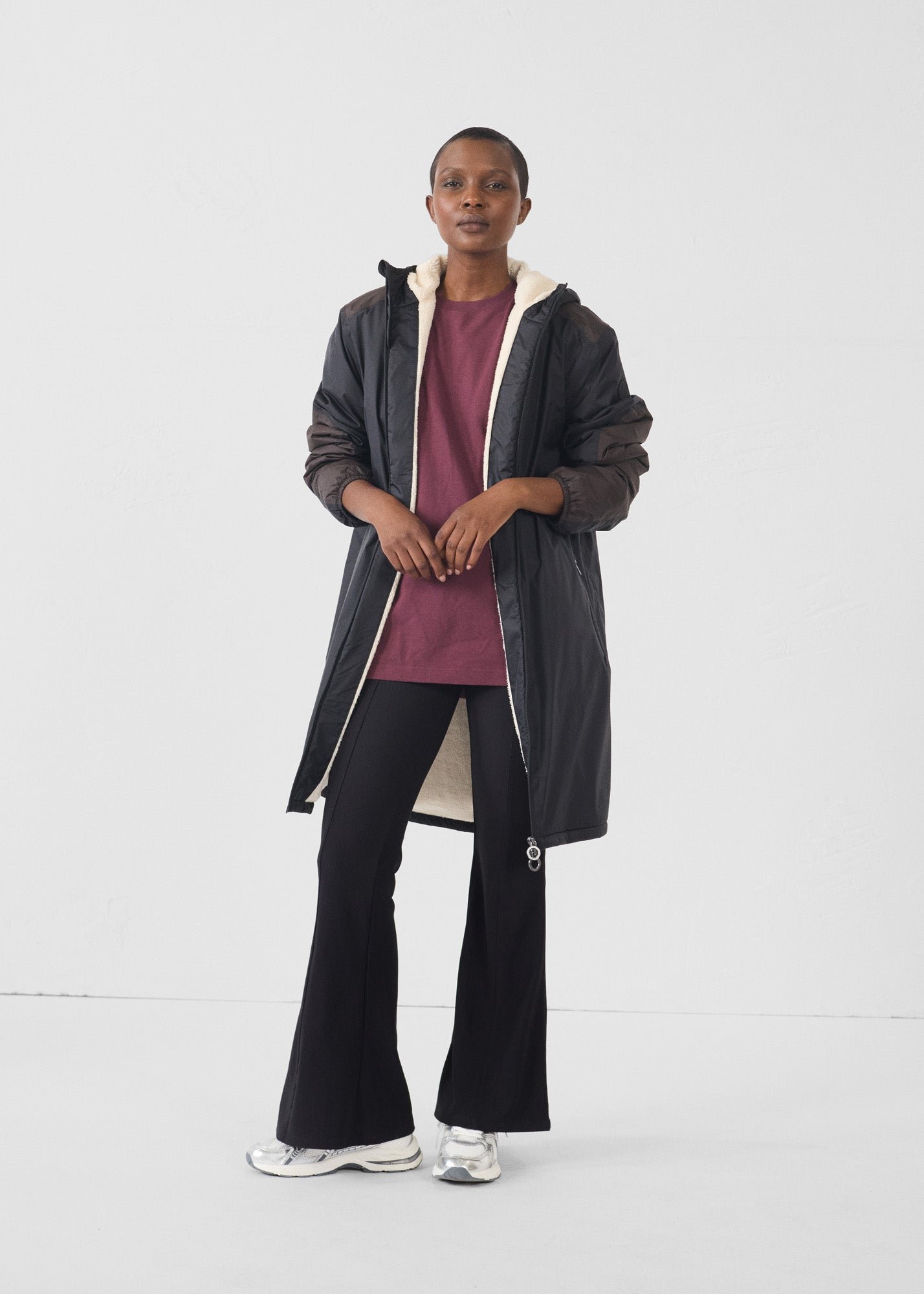 Long Sherpa Hallin Raincoat JOTT Black