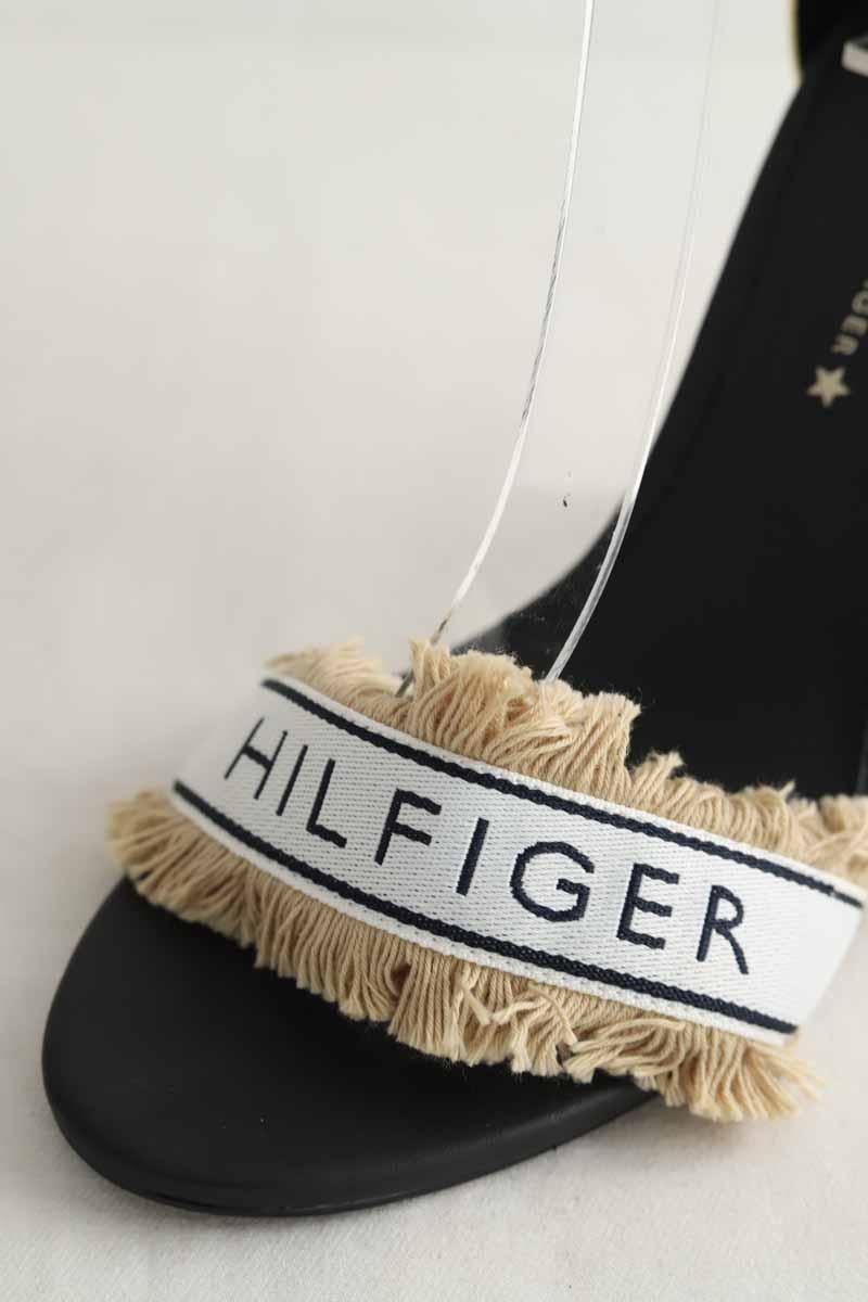 Leather heels TOMMY HILFIGER - SECONDE MAIN Black