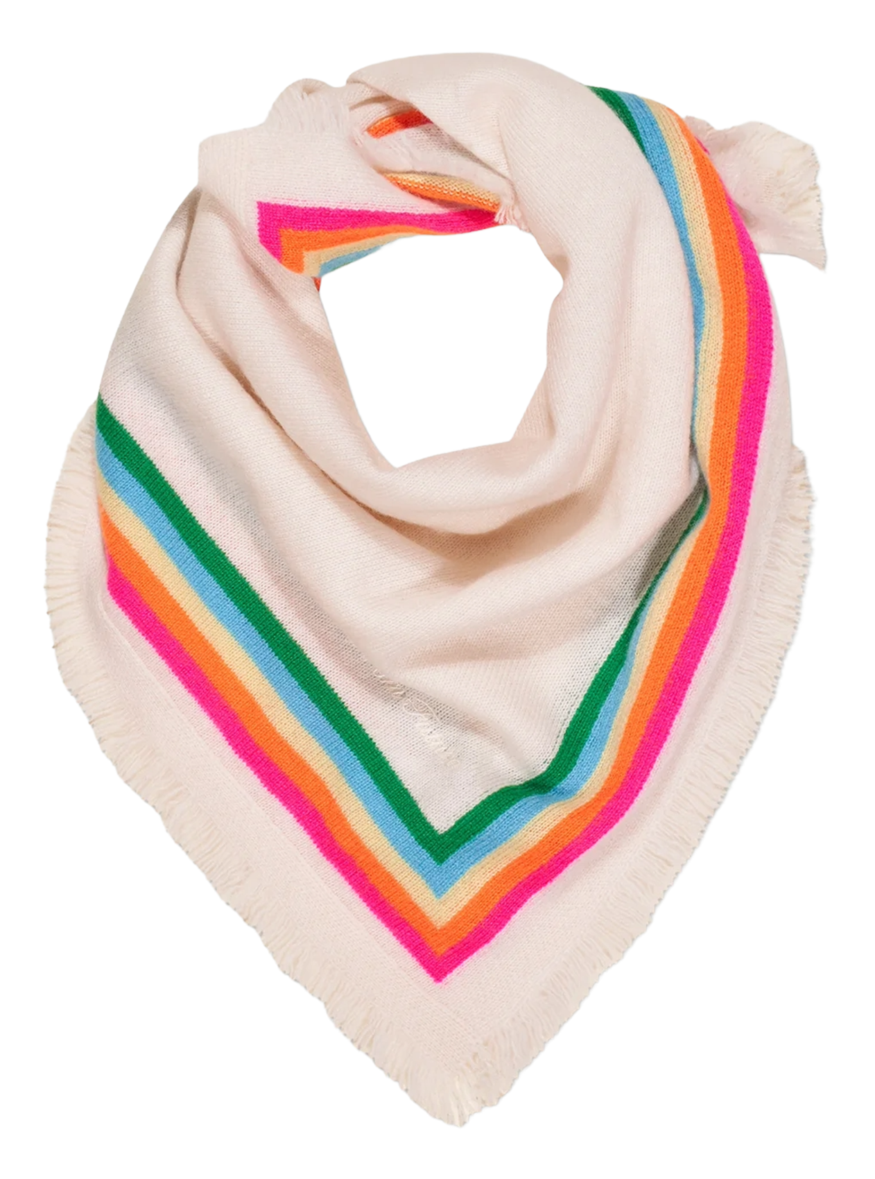 Striped cashmere scarf FROM FUTURE Beige