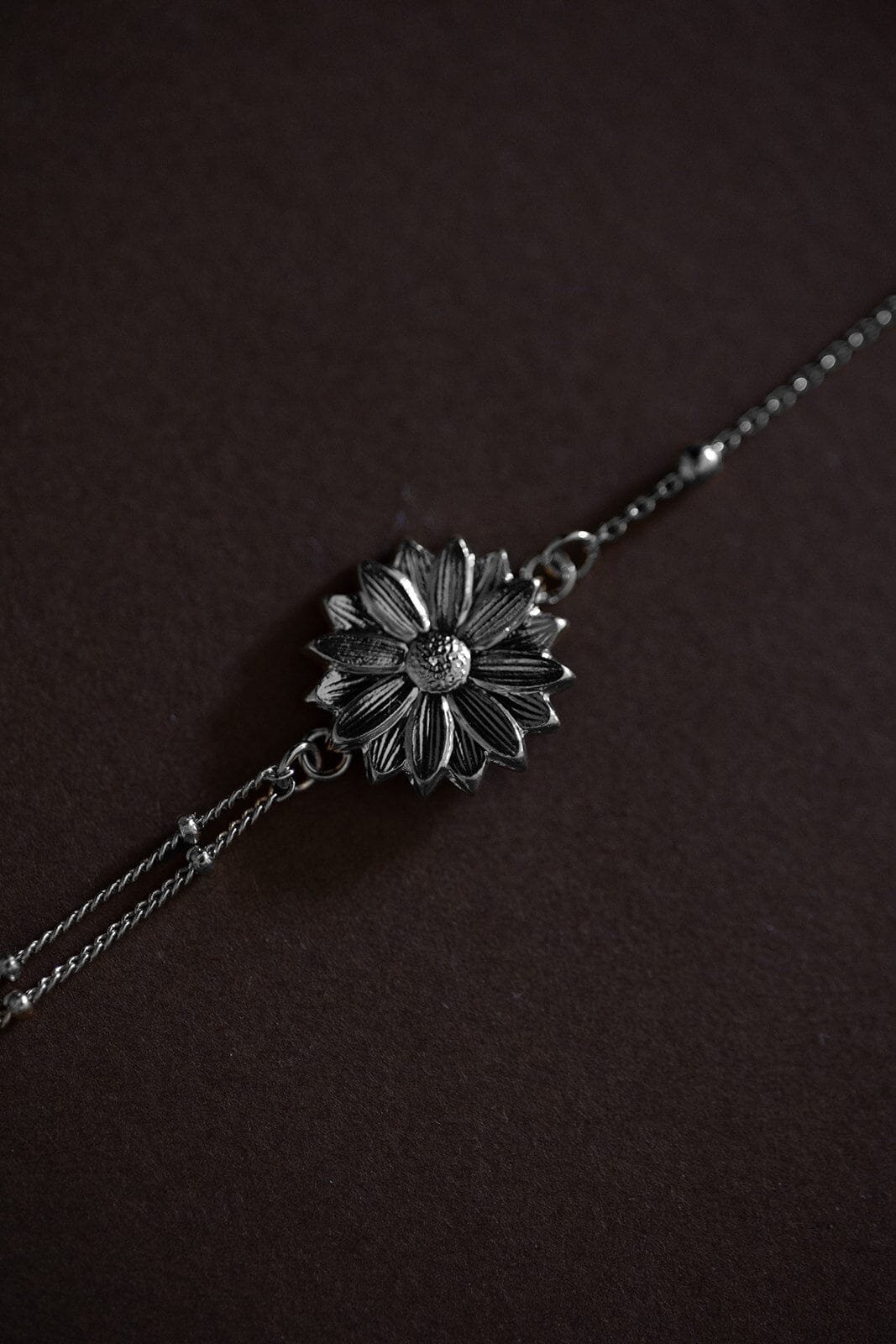 HESPÉRIS - Silver-plated flower bracelet MONSIEUR SIMONE Silver