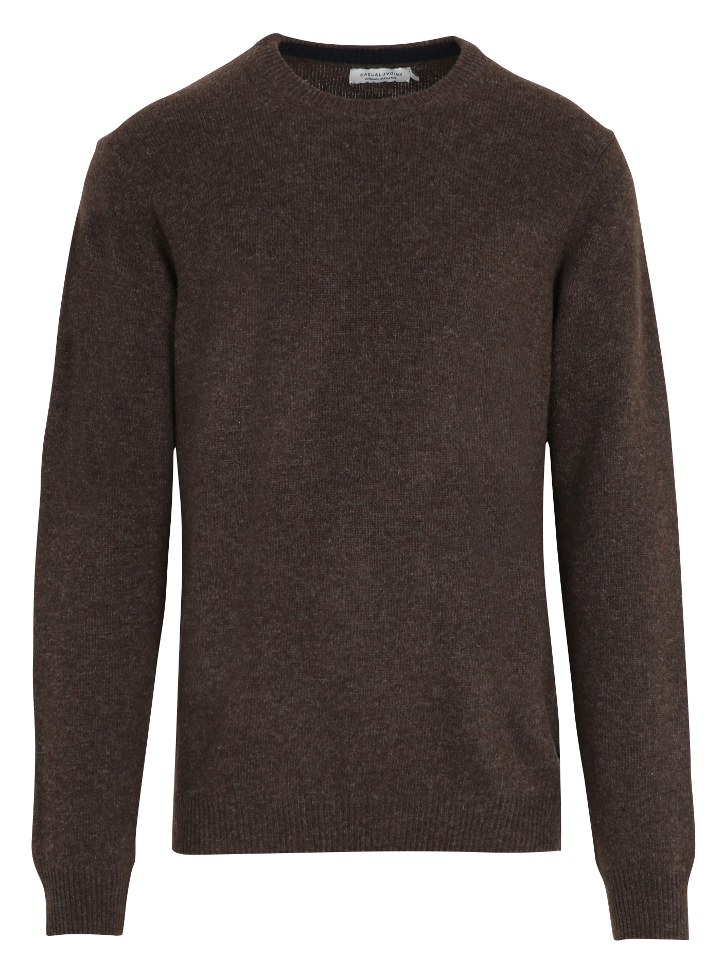 Alpaca wool sweater CASUAL FRIDAY Brown