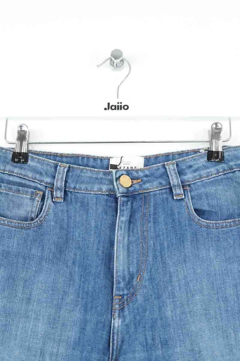 - Straight-leg jeans
- 5 pockets
- Straight cut
- Faded effect SEZANE - Seconde main Blue