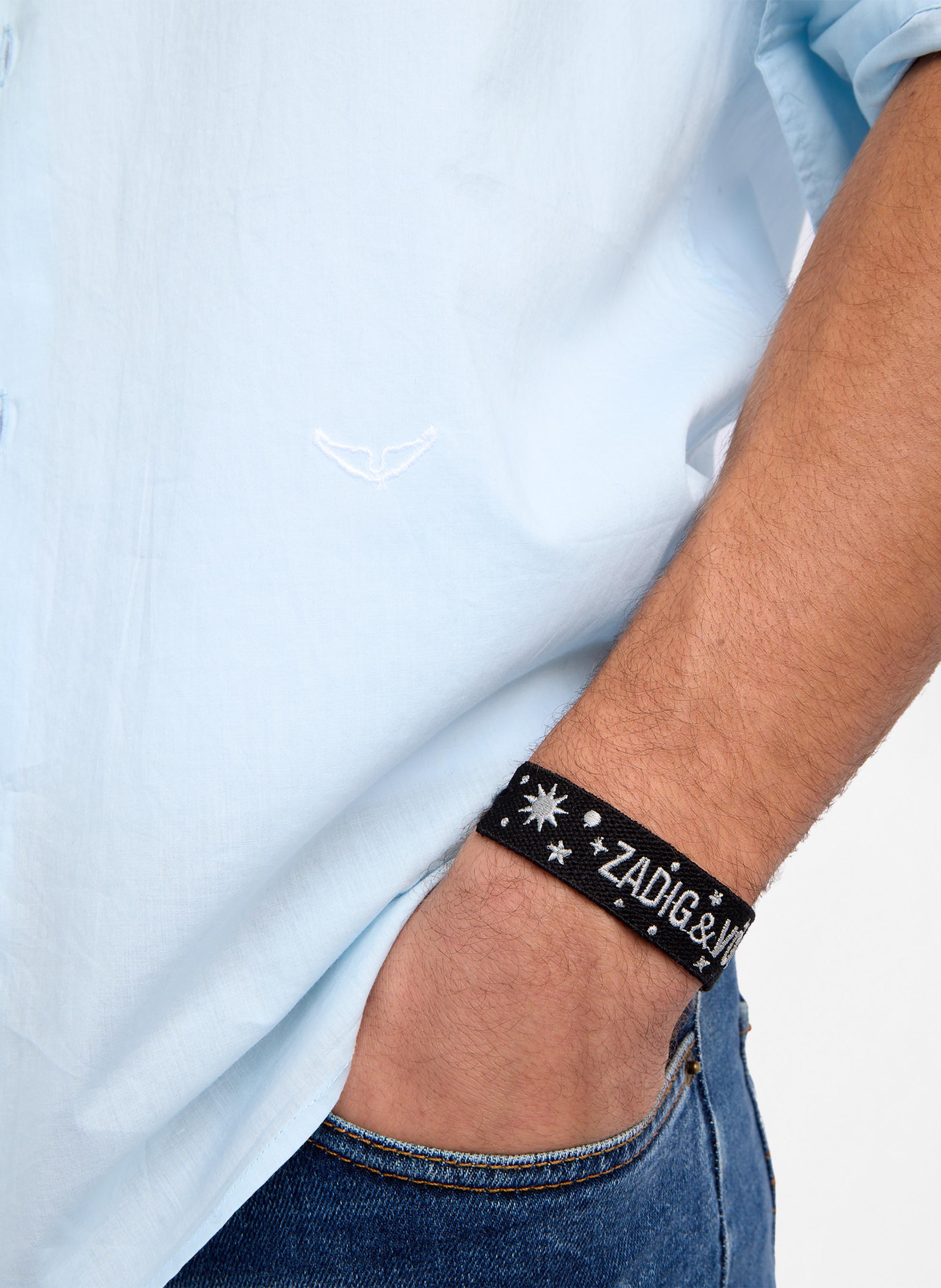 Straight-cut cotton henley T-shirt ZADIG&VOLTAIRE Blue