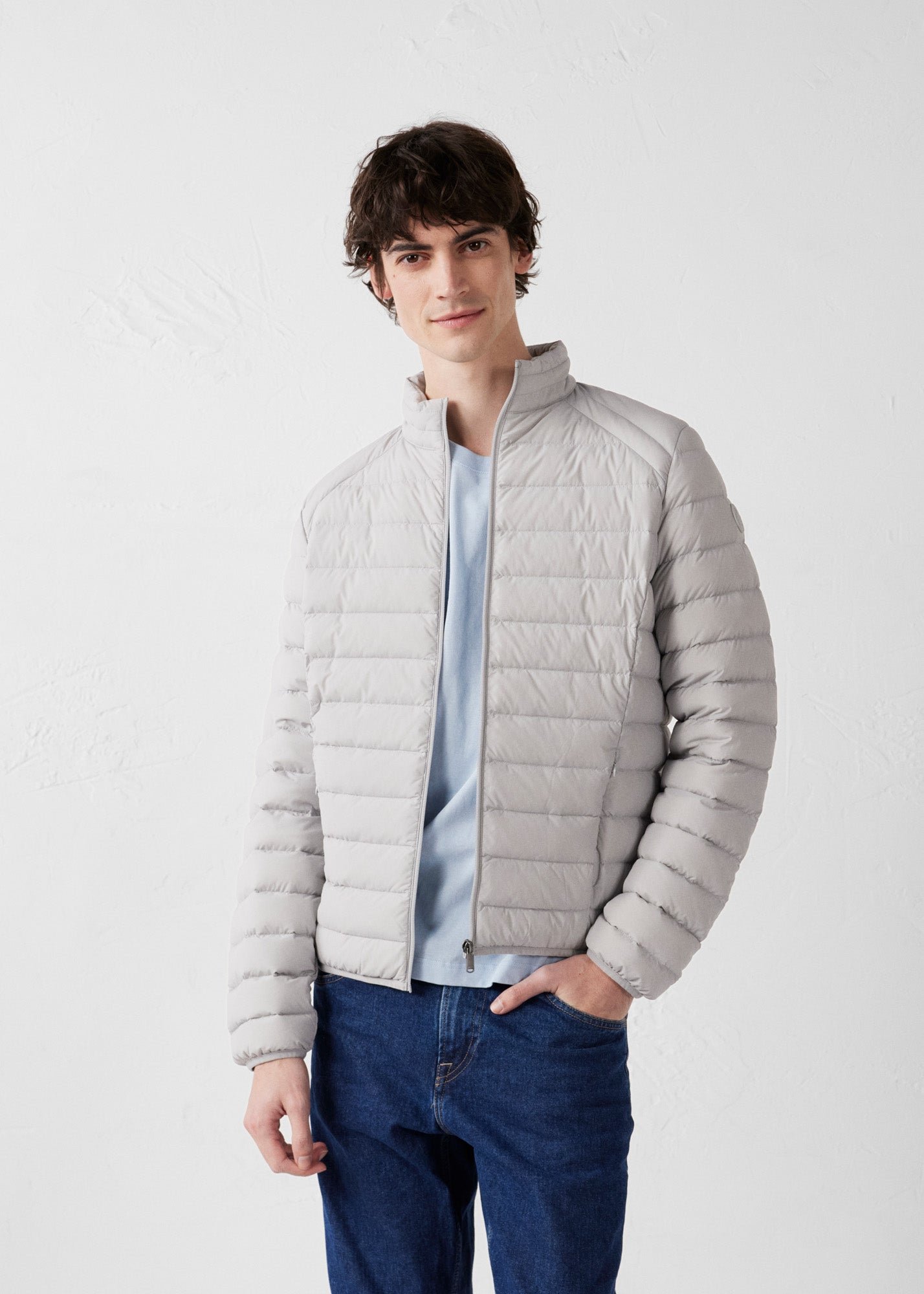 Stretch light down jacket Aragon JOTT Grey