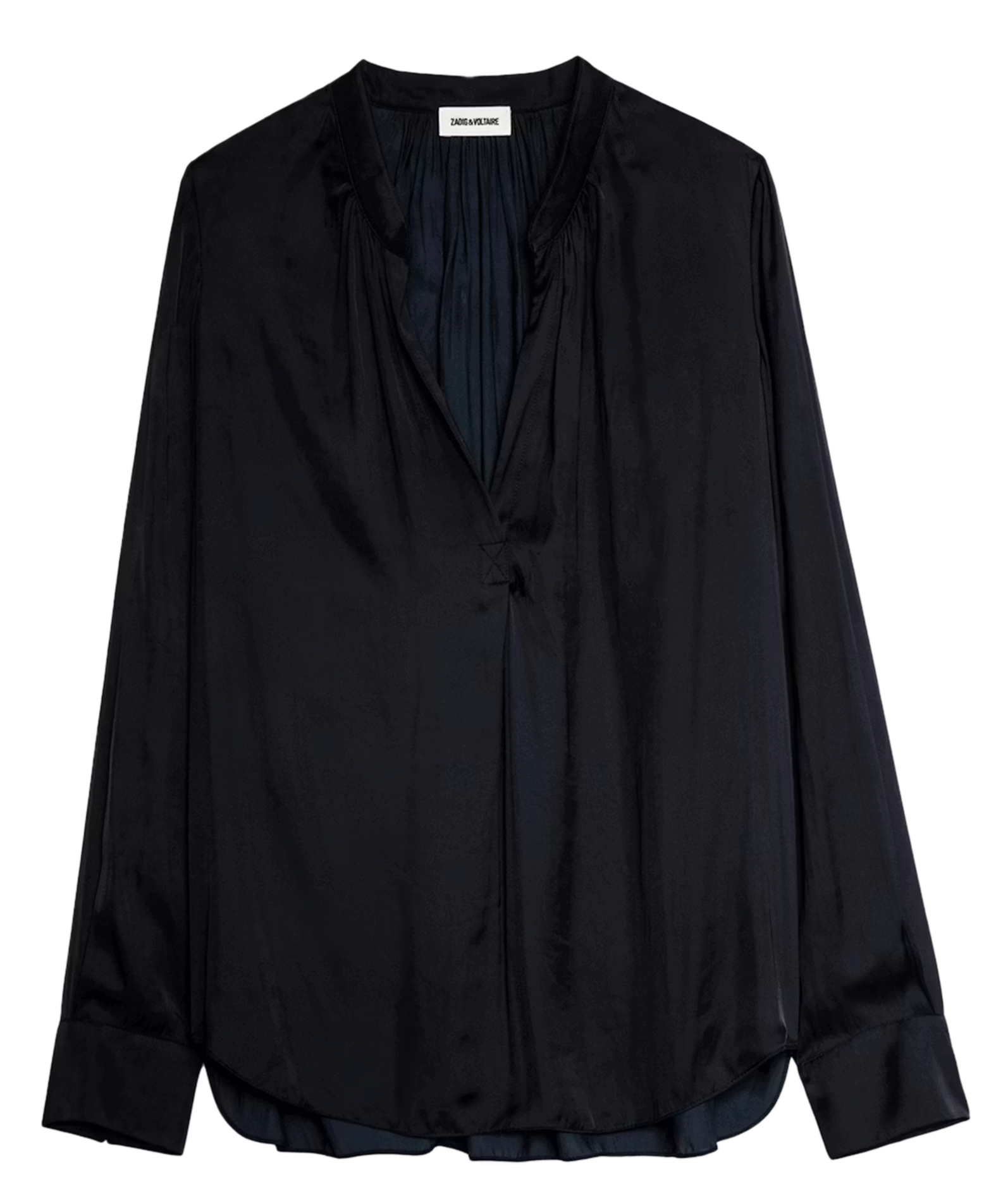 Blouse droite col V ZADIG&VOLTAIRE Noir
