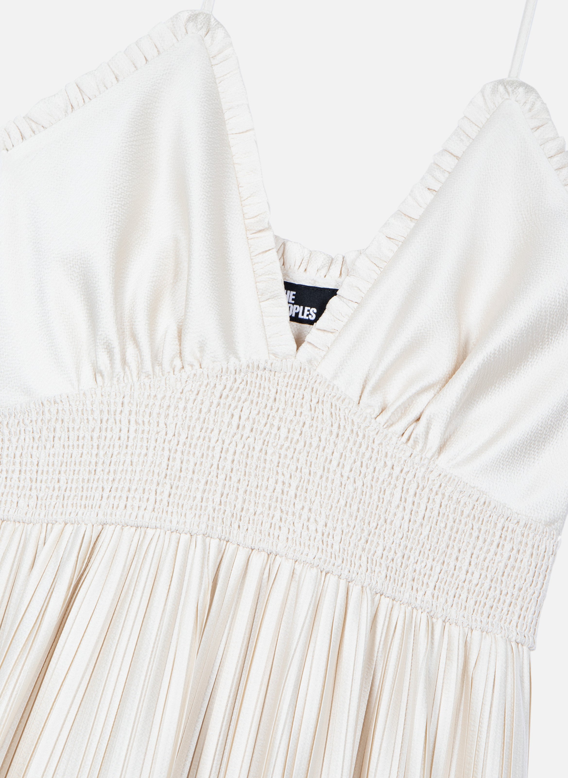 Long pleated dress THE KOOPLES Beige