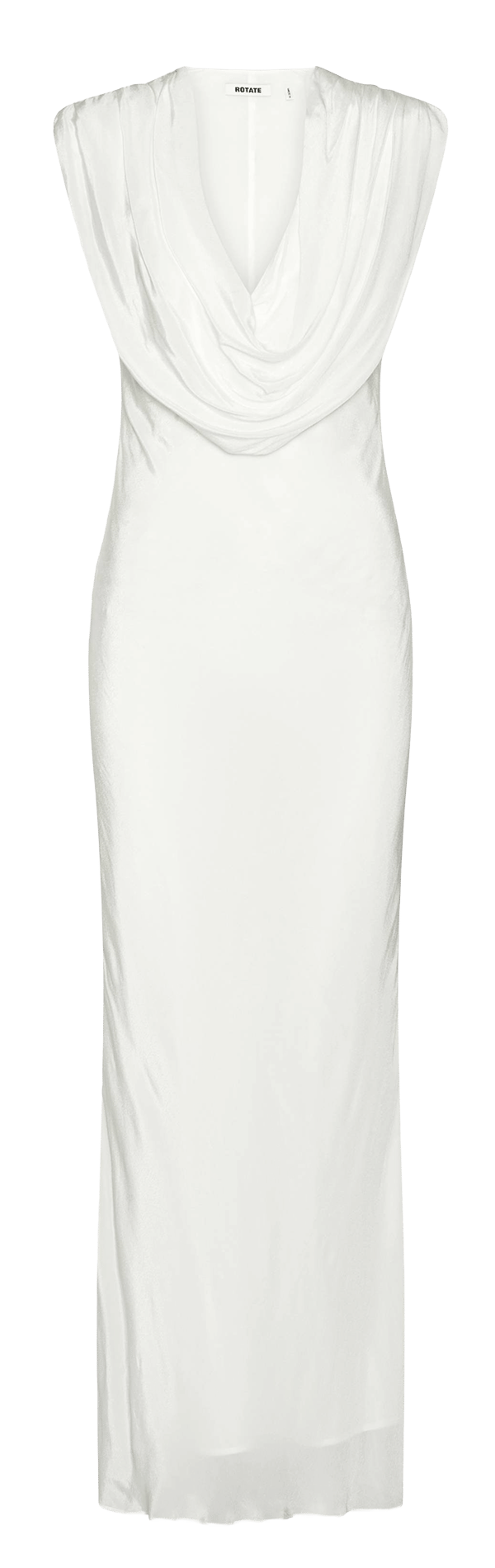Lange, nauwsluitende jurk ROTATE Wit