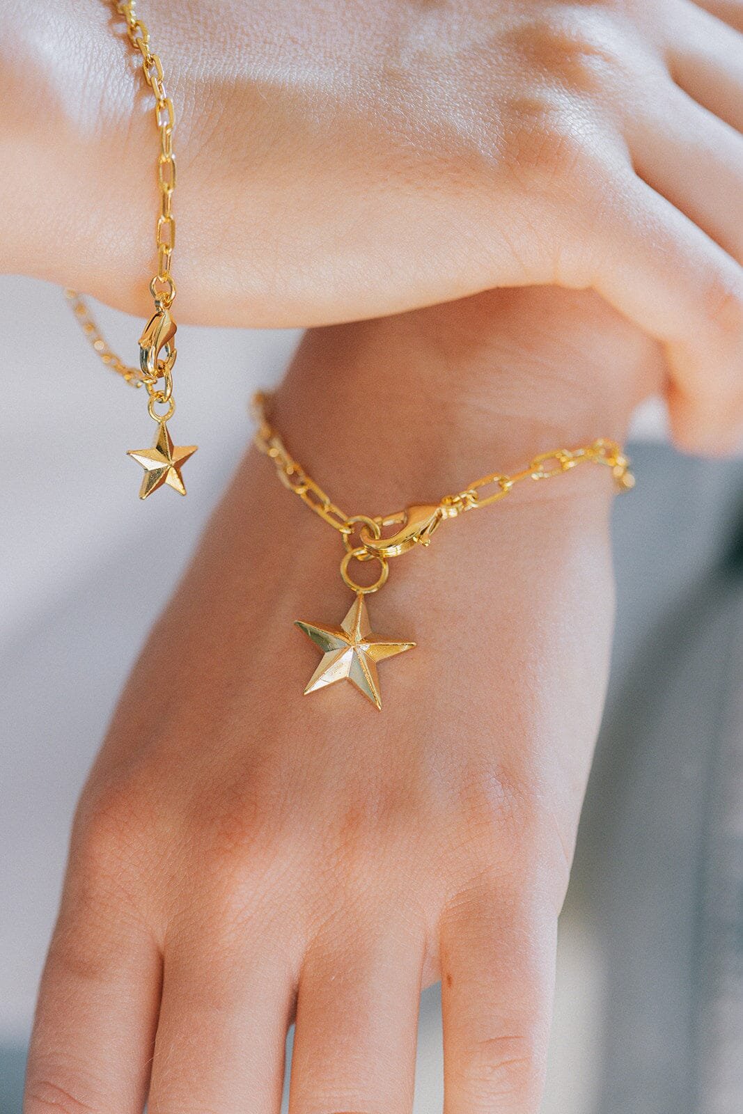 Maxi gold-plated star bracelet Golden