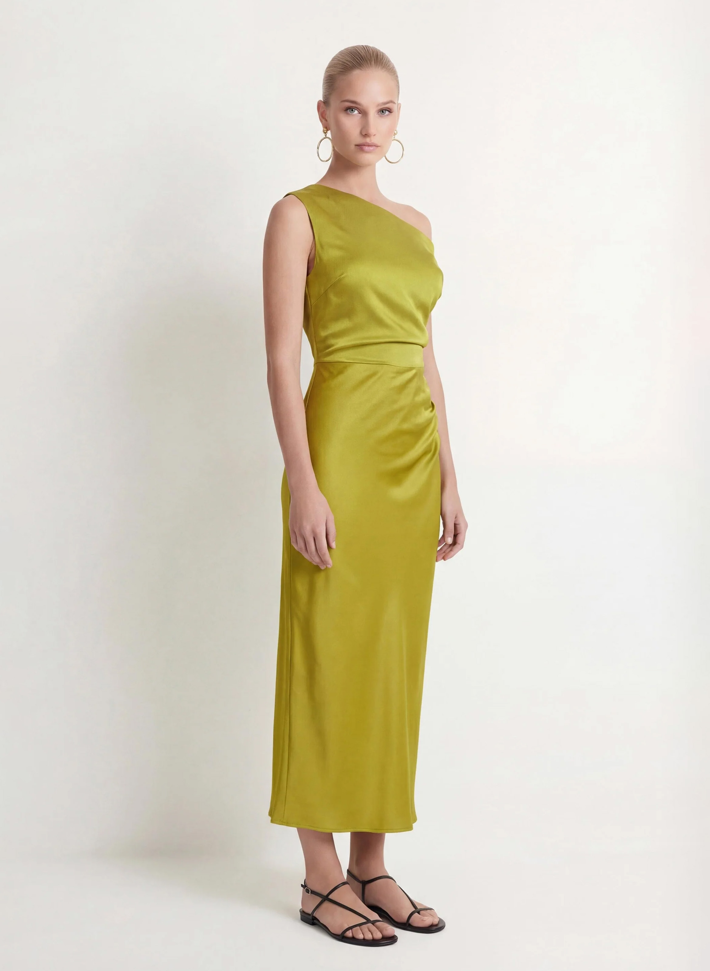 Robe longue décolleté asylétrique KOOKAI Vert