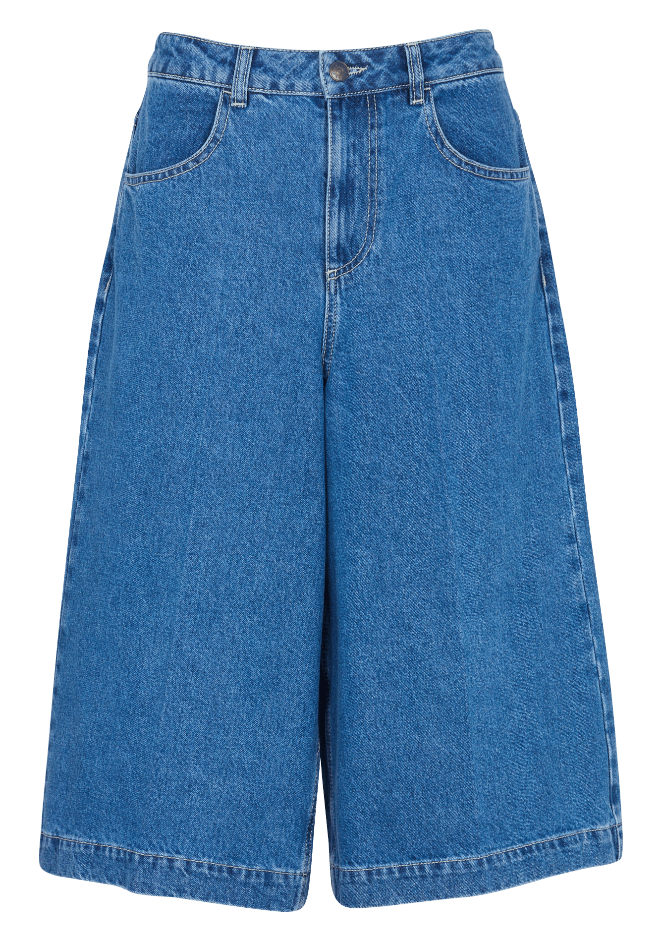 Wijde jeansshort BENSIMON Blauw