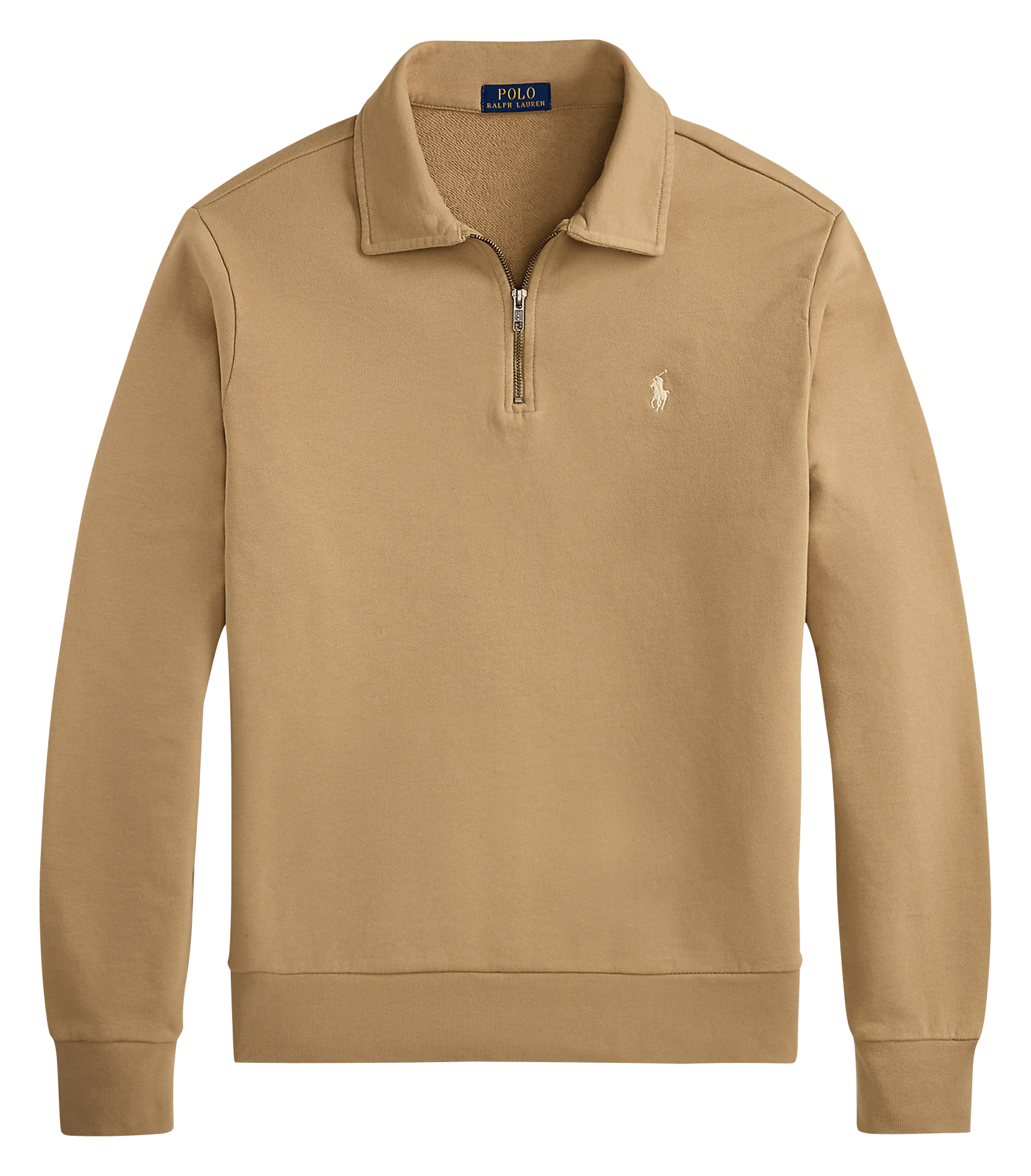 Straight fit classic collar cotton shirt POLO RALPH LAUREN Beige
