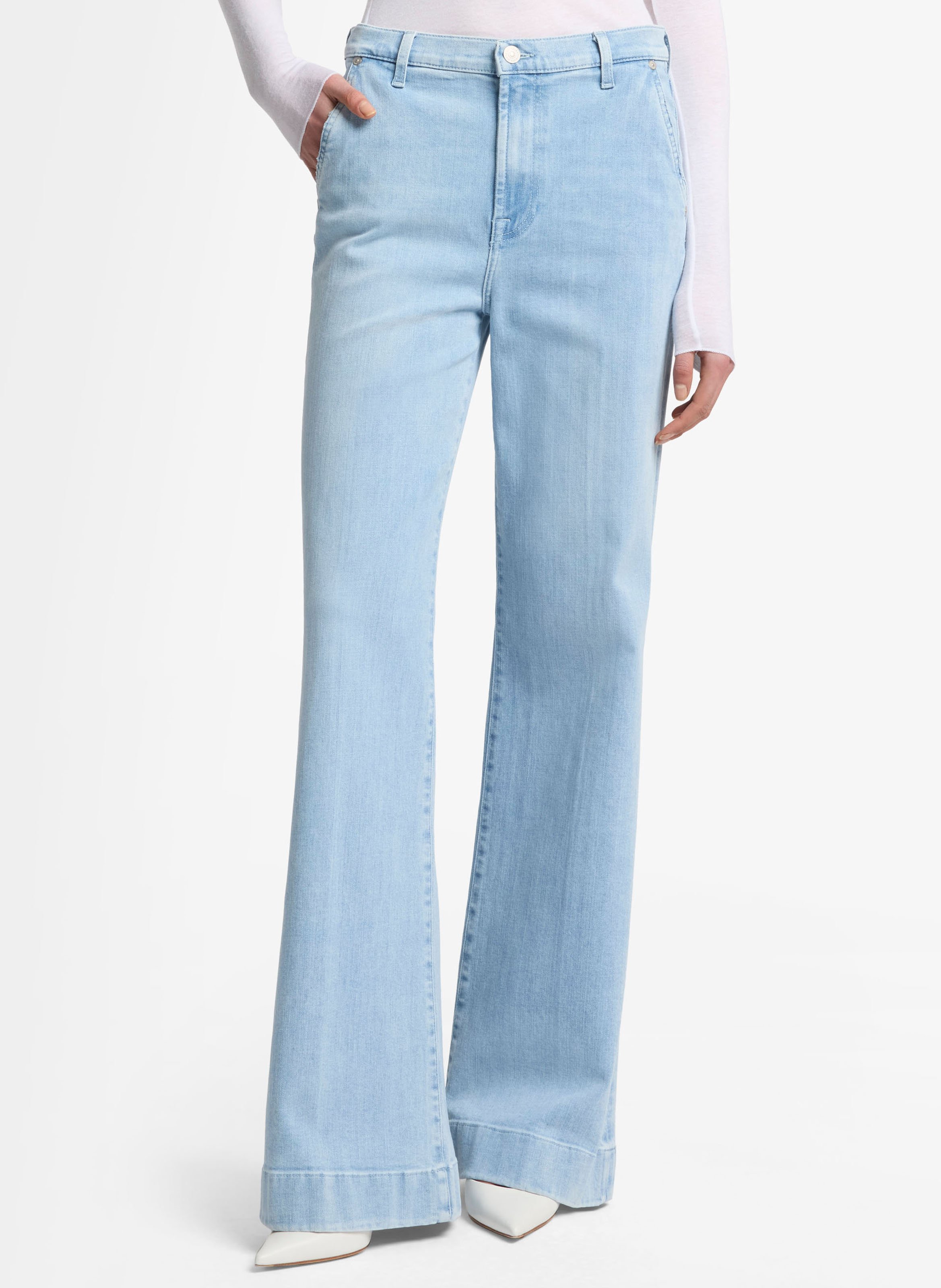 Boot-cut jeans 7 FOR ALL MANKIND Blue