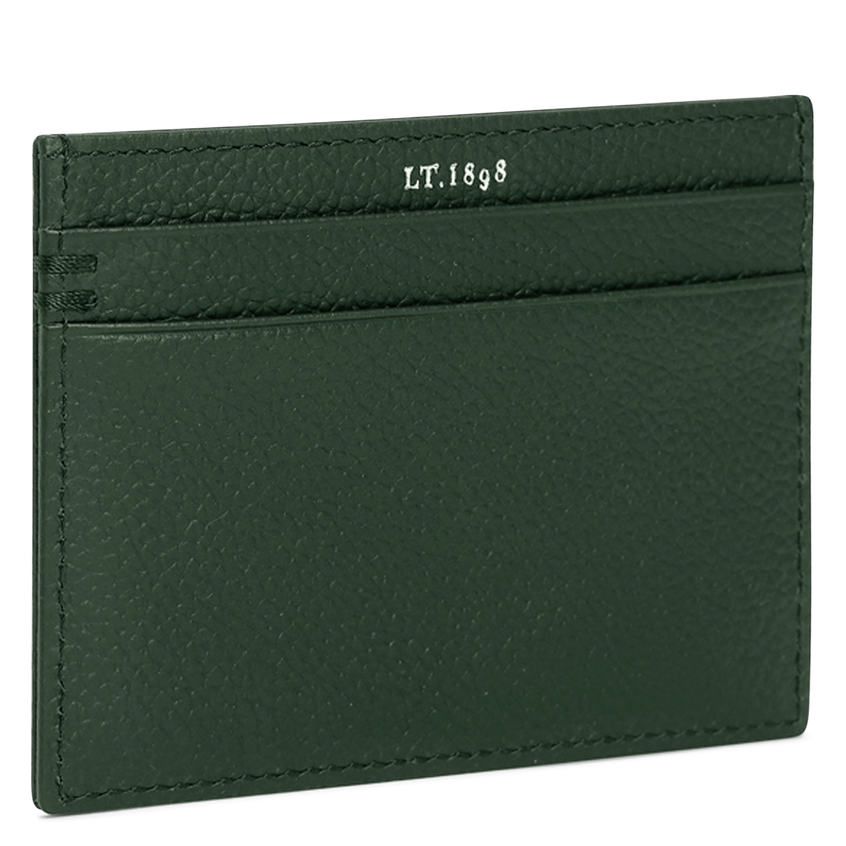 Calfskin leather credit-card holder LE TANNEUR Green