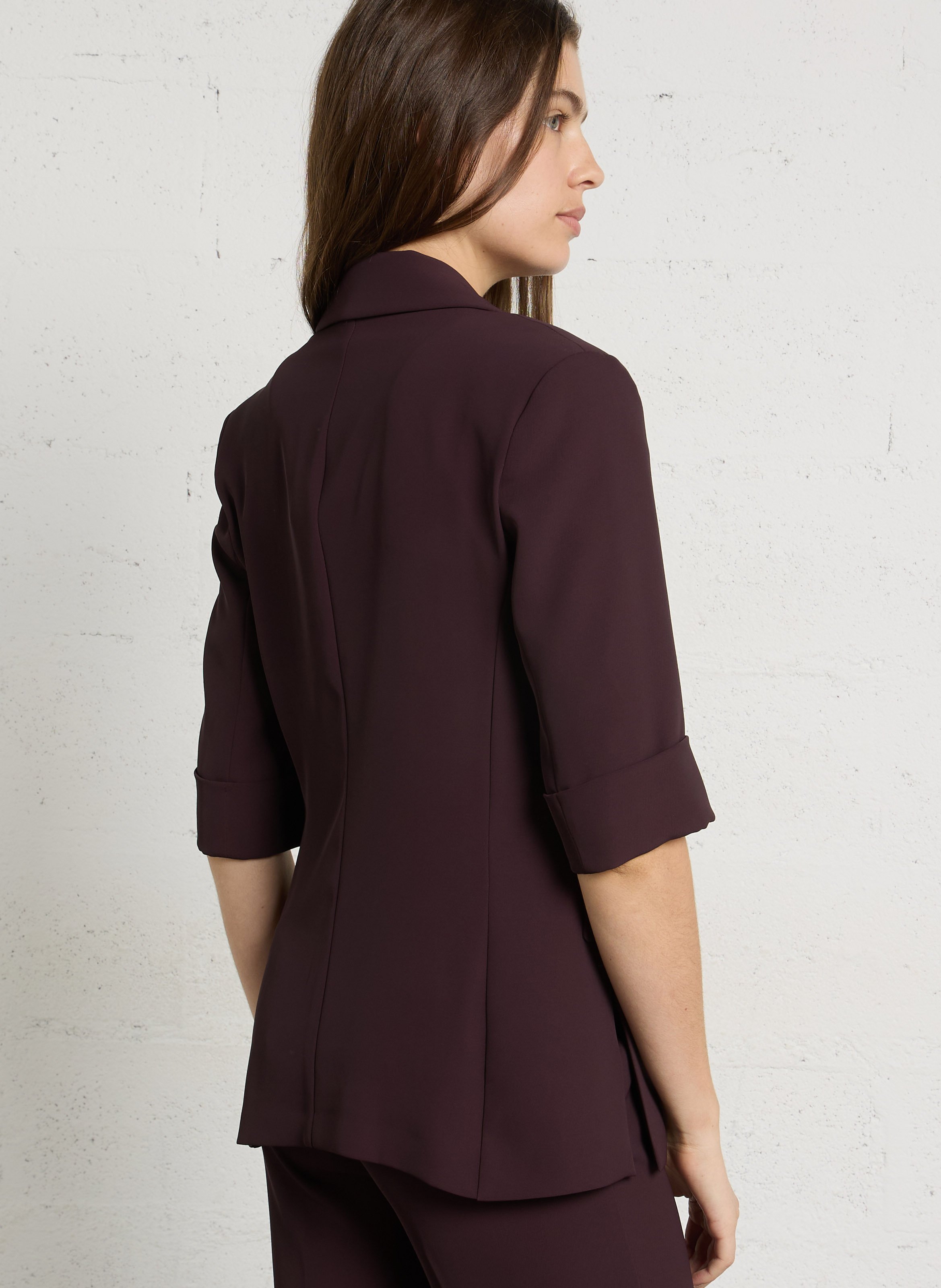 Fitted solid blazer IMPERIAL Black
