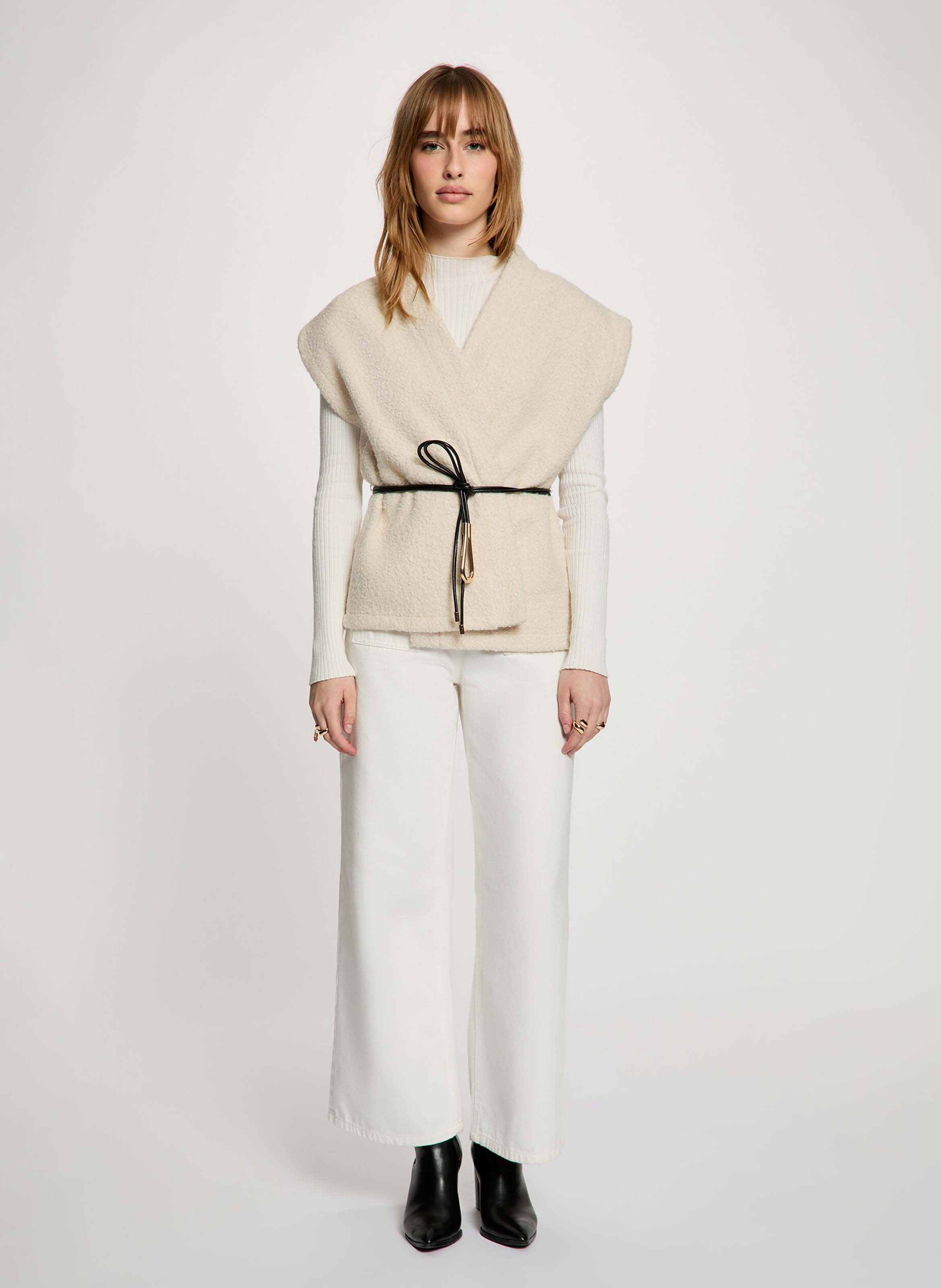 Ärmellose taillierte Weste | Beige MORGAN Damen