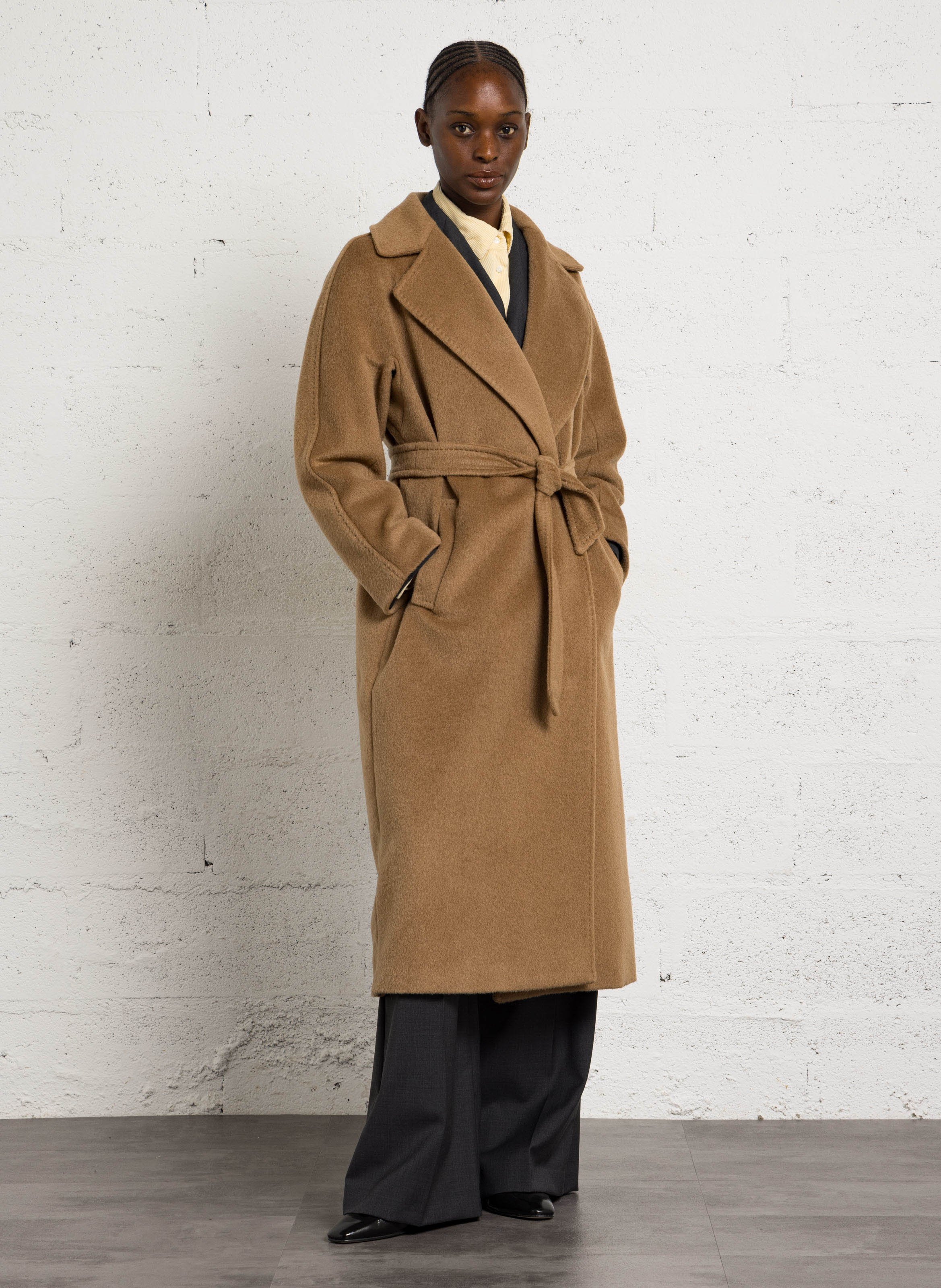 Manteau oversize en laine mélangée MAX MARA WEEK END Beige