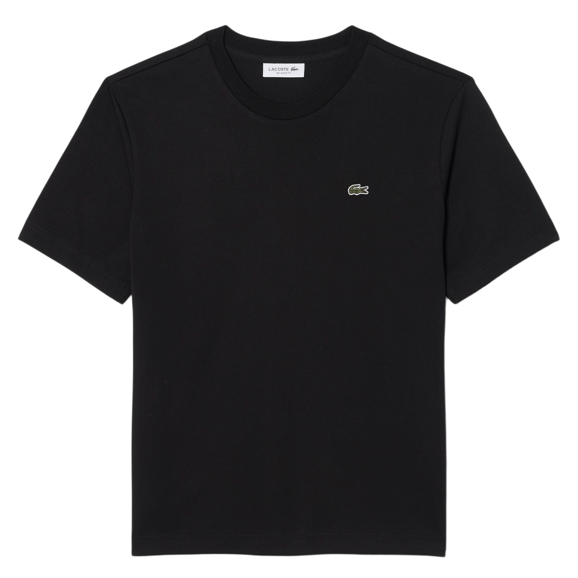 Short-sleeved cotton T-shirt LACOSTE Black