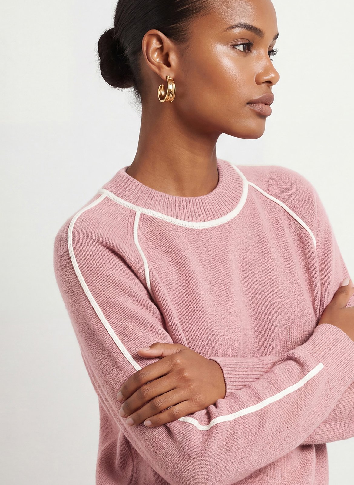 Gerade geschnittener Wollmix-Pullover KOOKAI Rosa