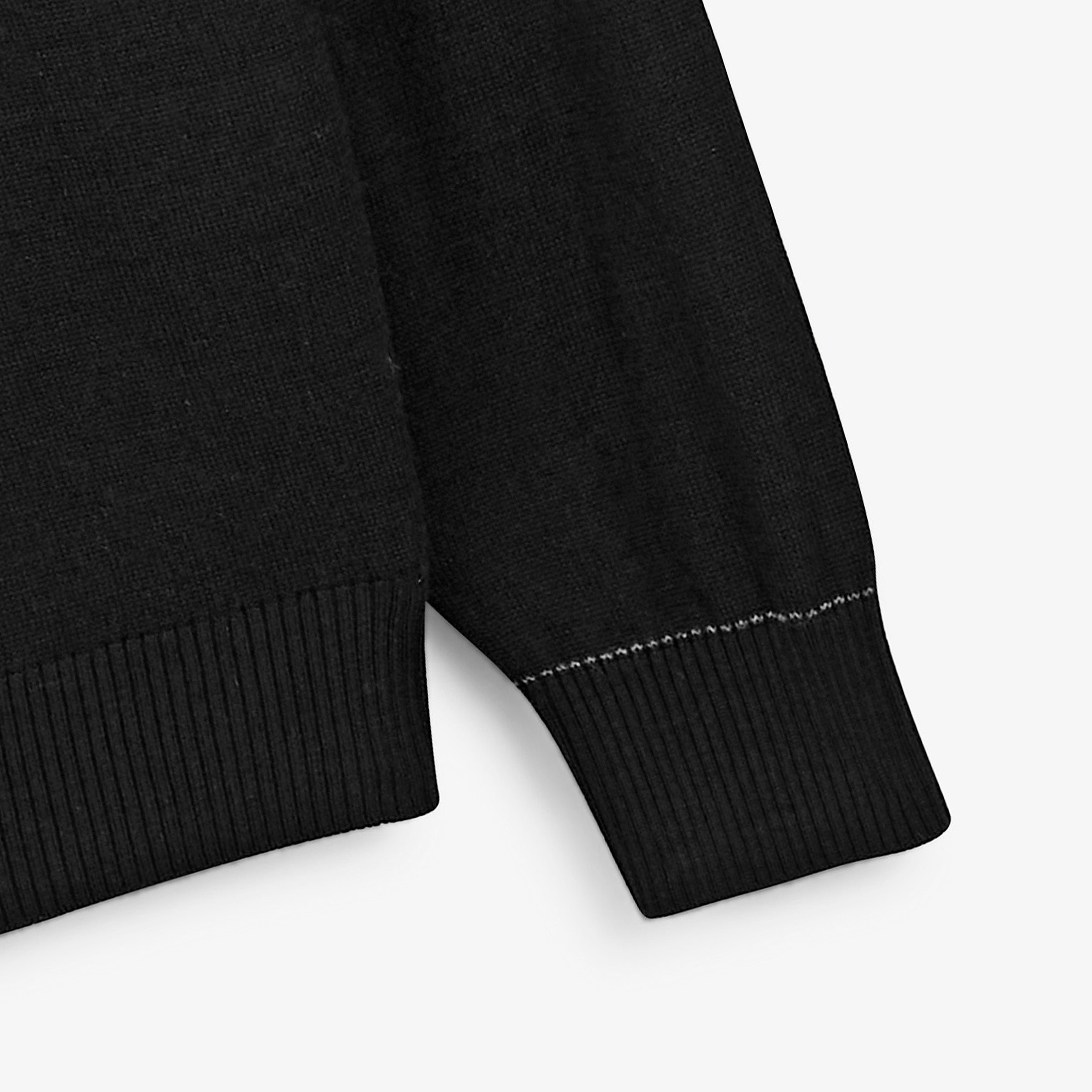 Pull MASSIA Essentiel black high-neck sweater SERGE BLANCO Black