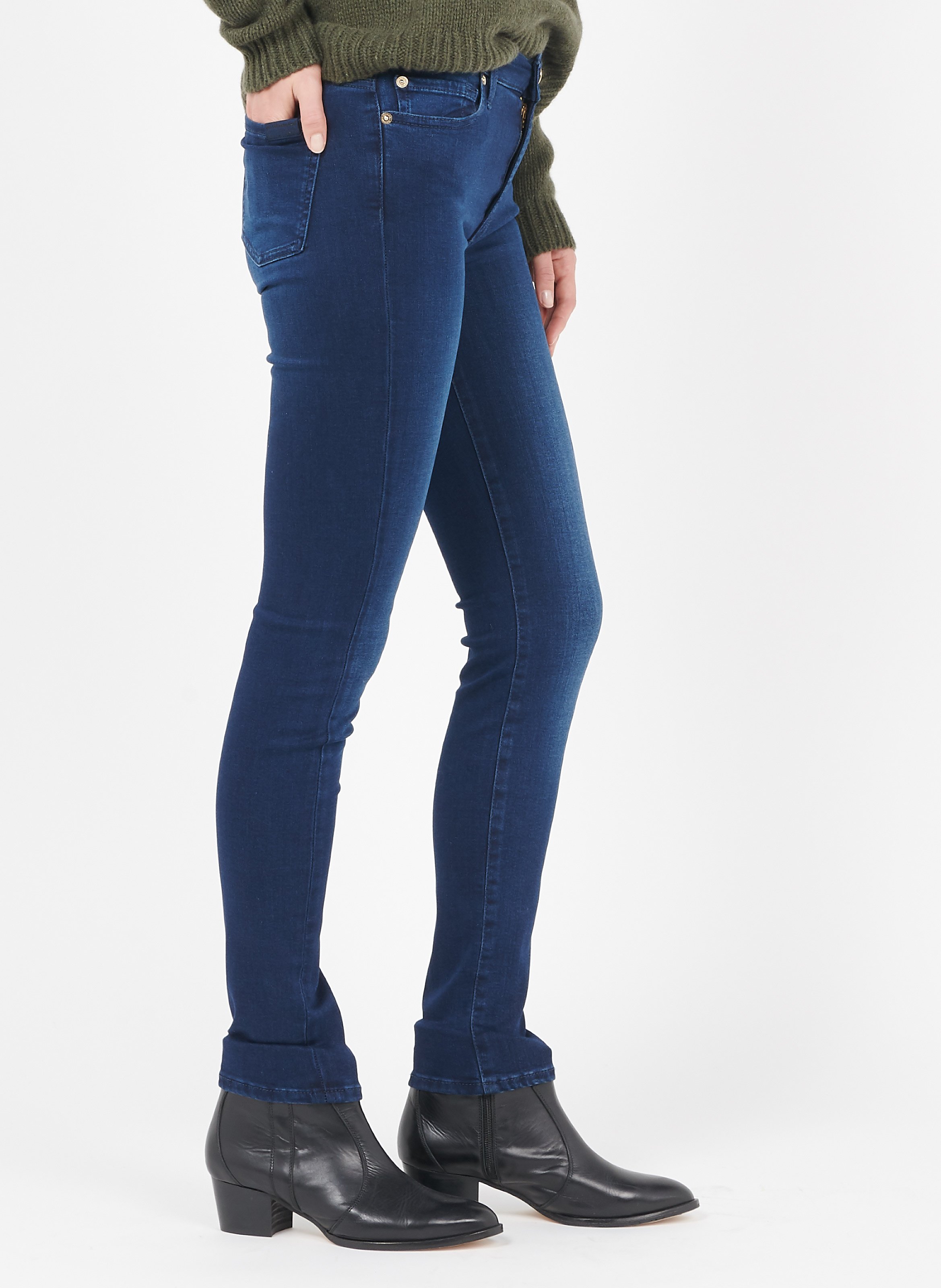 Skinny jeans met hoge taille 7 FOR ALL MANKIND Blauw