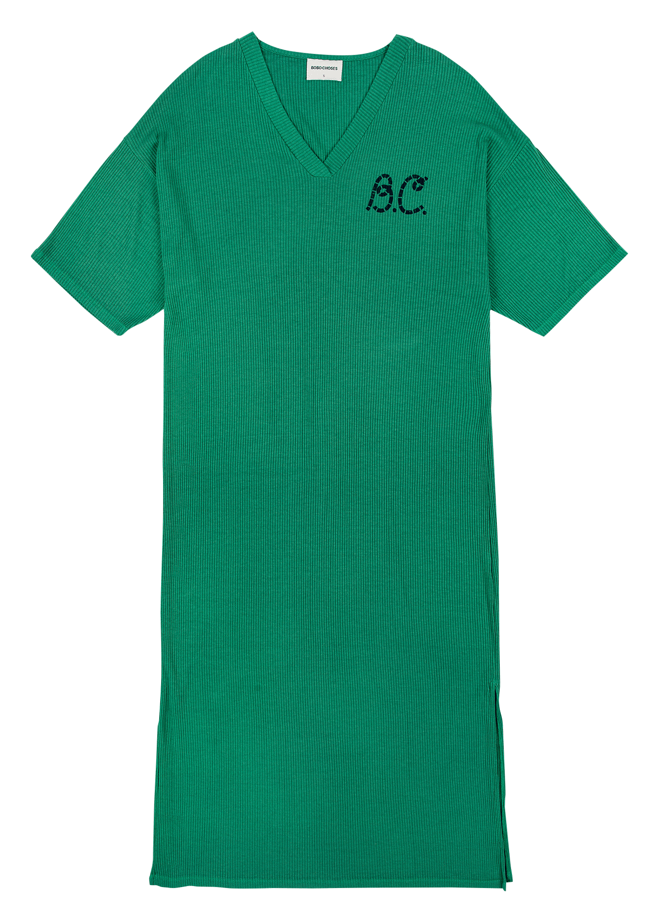 Halflange jurk van gemengde viscose BOBO CHOSES Groen