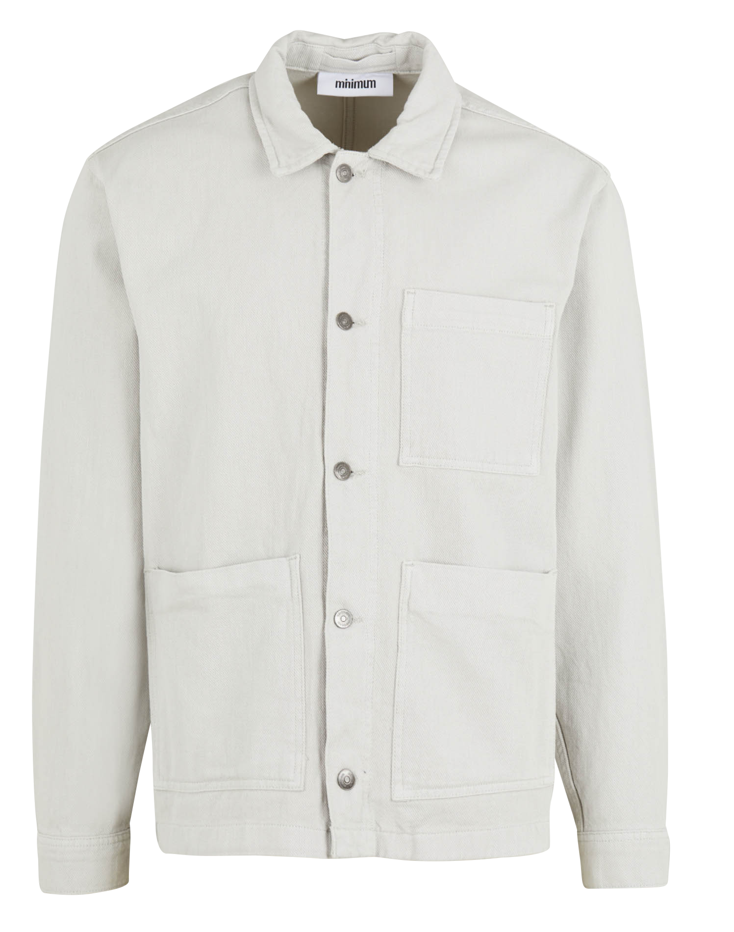 Organic cotton denim jacket MINIMUM White
