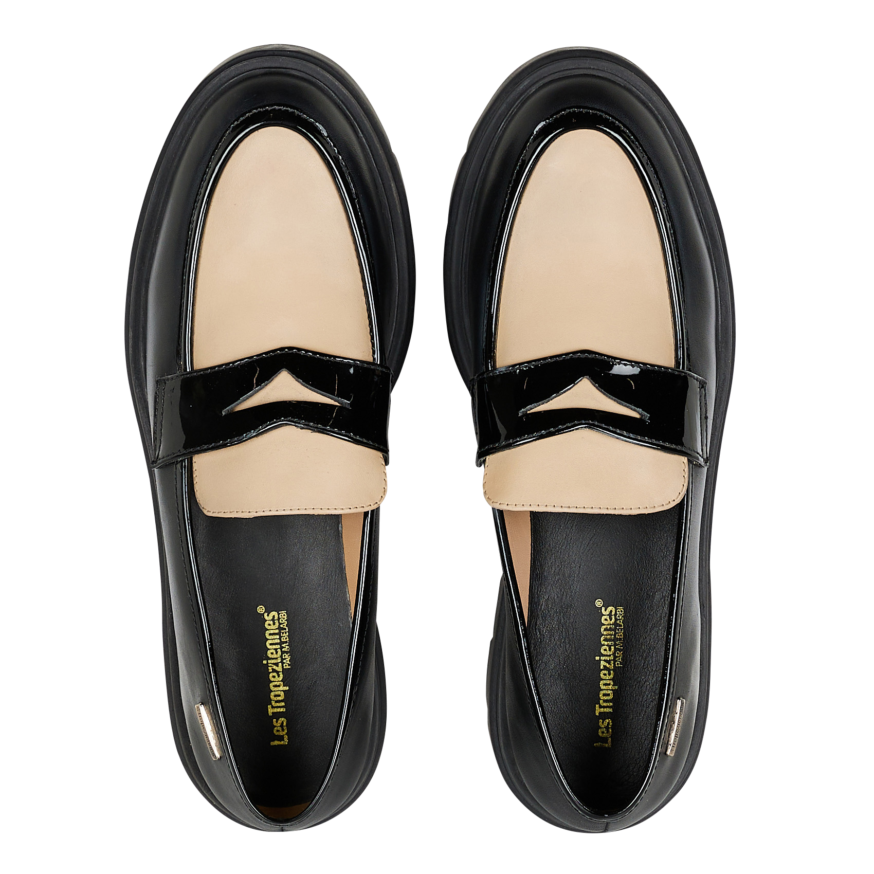 Leather moccasins LES TROPEZIENNES PAR M.BELARBI Black