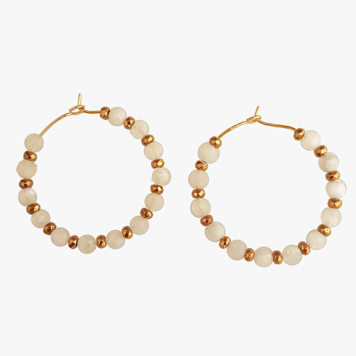 Moonstone earrings GINANDGER Blue