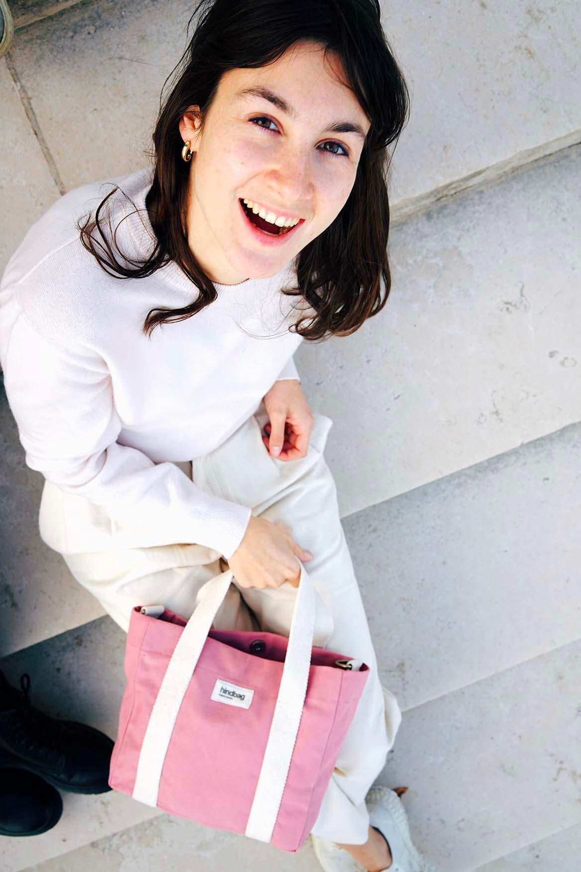 Cotton handbag HINDBAG Pink