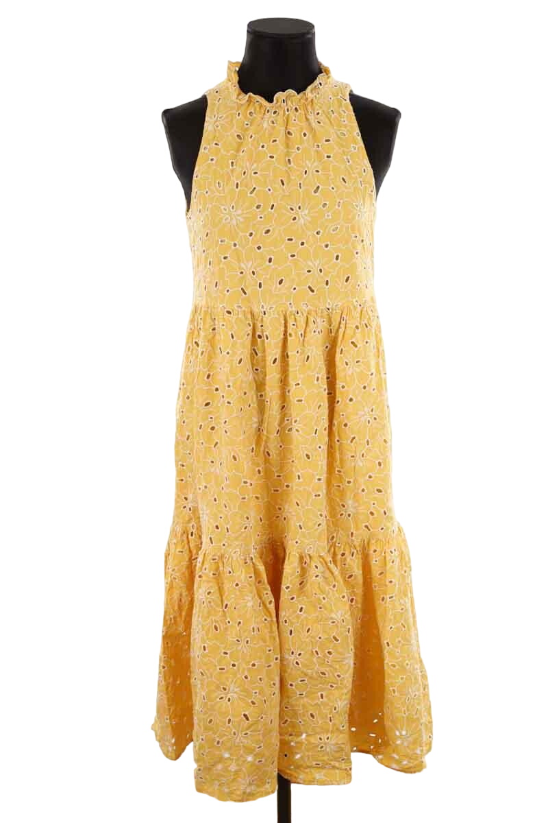 Cotton dress SEZANE - Seconde main Yellow