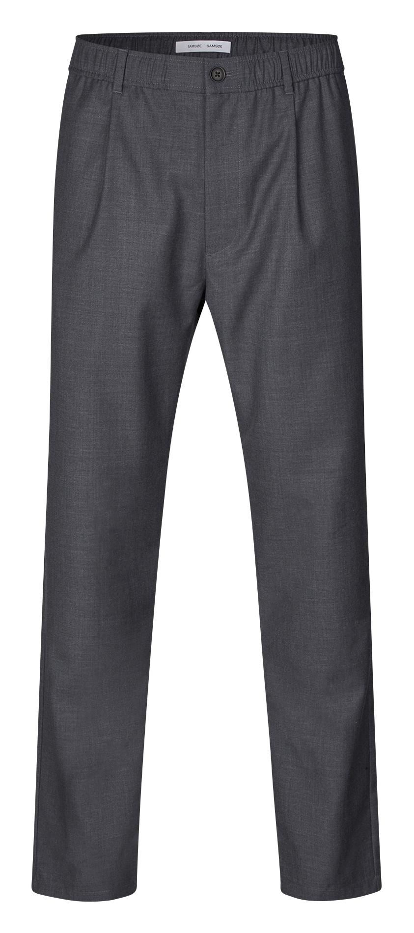 Pantalon droit en laine mélangée SAMSOE SAMSOE Argent