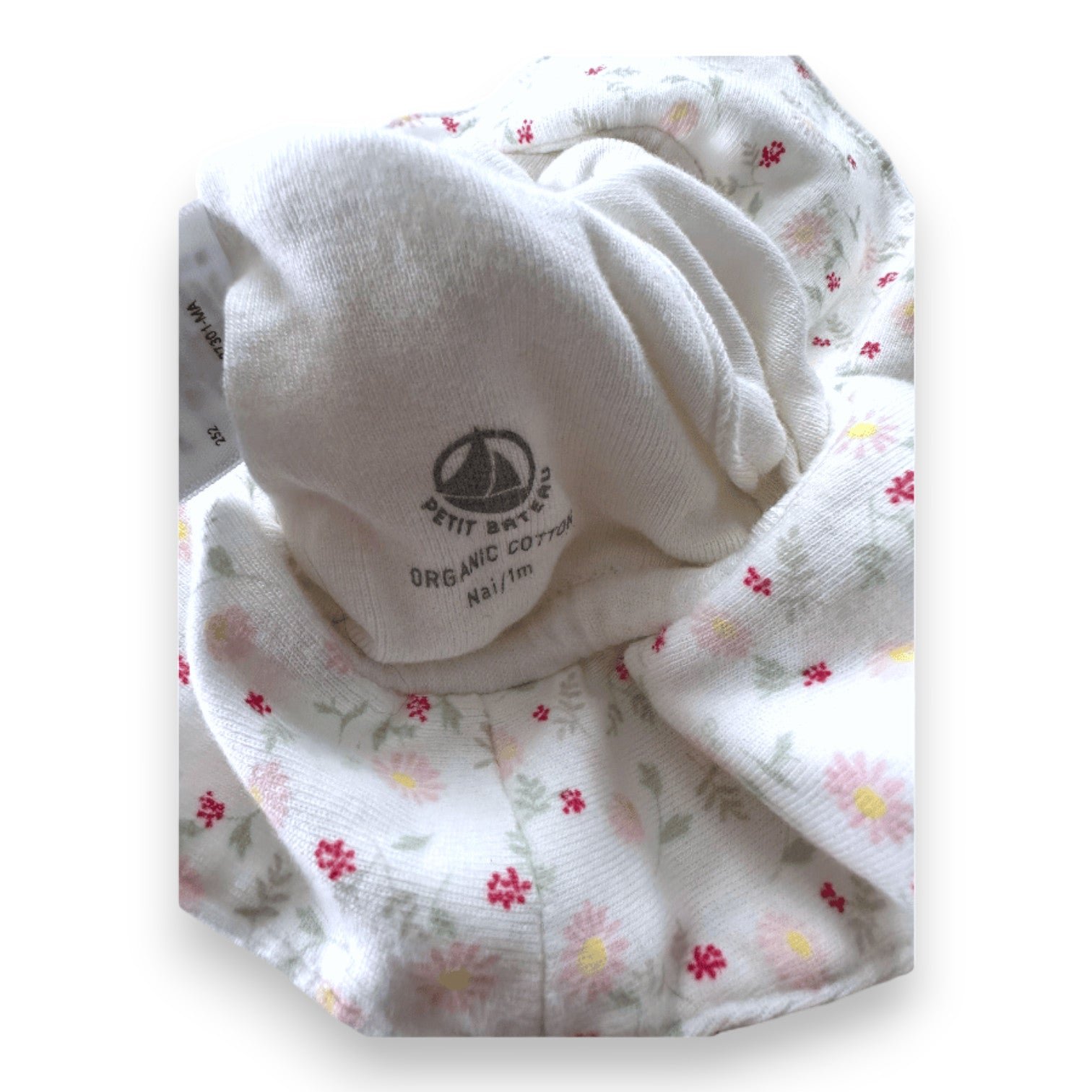 White Baby Bodysuit - 1 month PETIT BATEAU - Seconde Main White