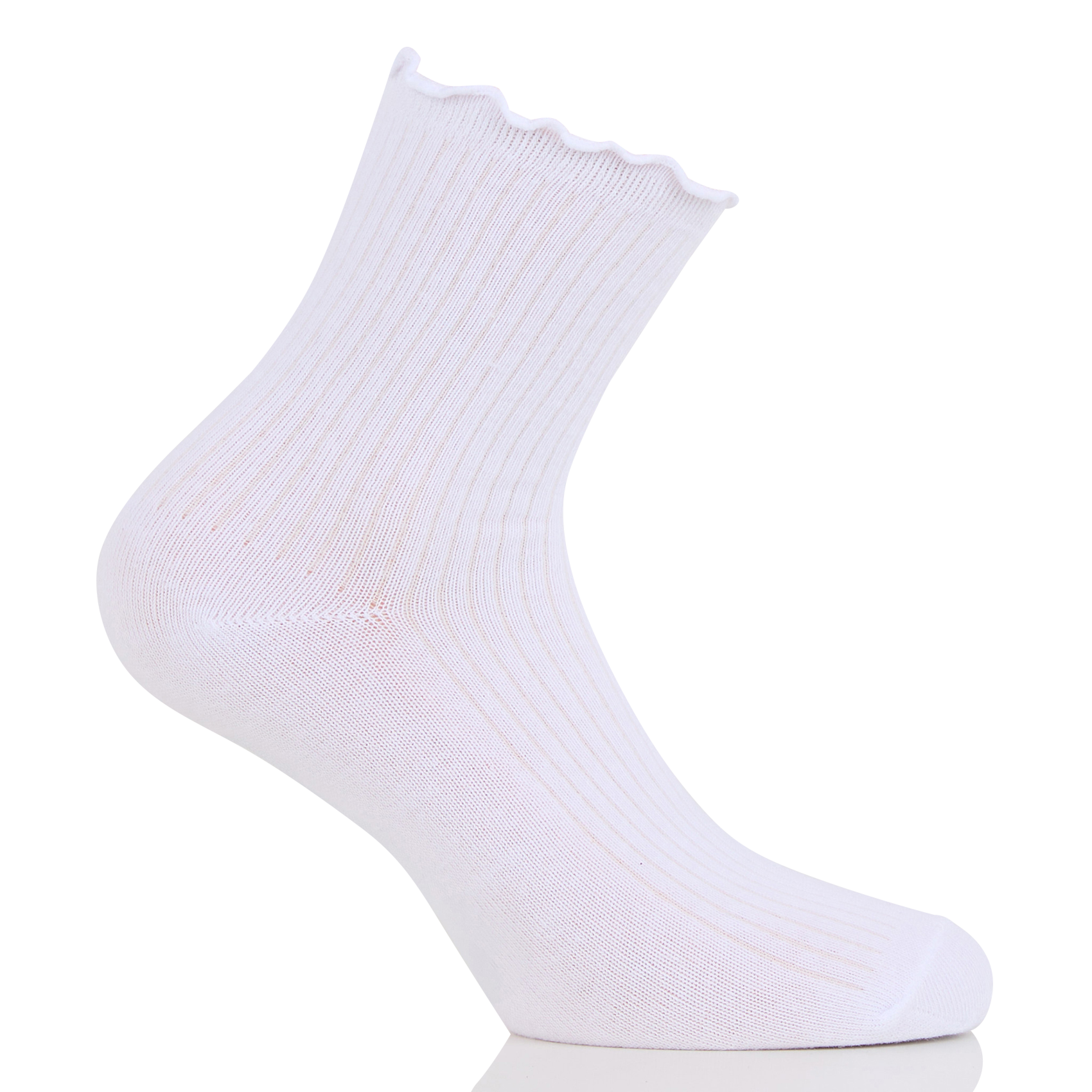 Mid-calf wavy socks PIECES