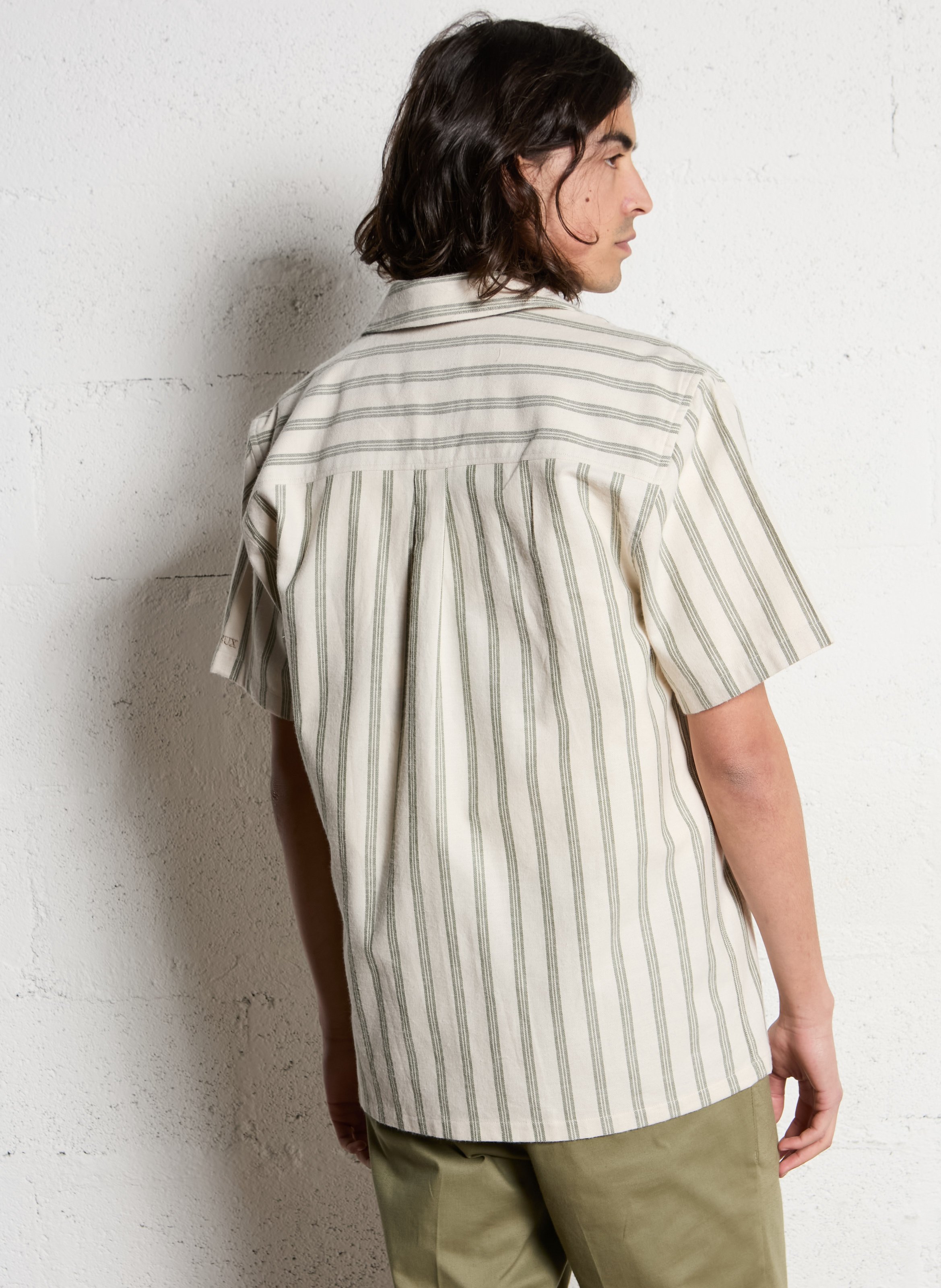 Loose-fit striped cotton shirt LES DEUX Multicolored