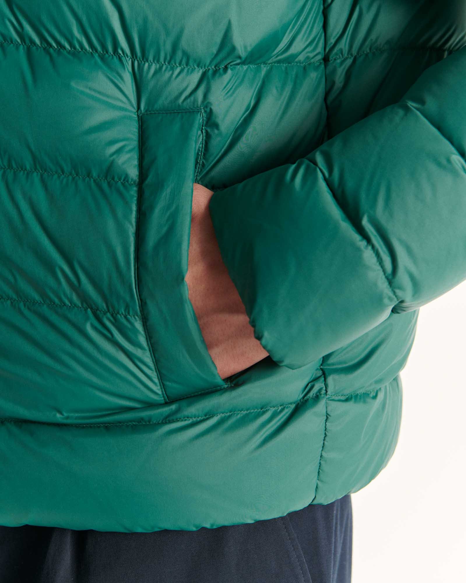 Jorge hooded puffer jacket JOTT Green
