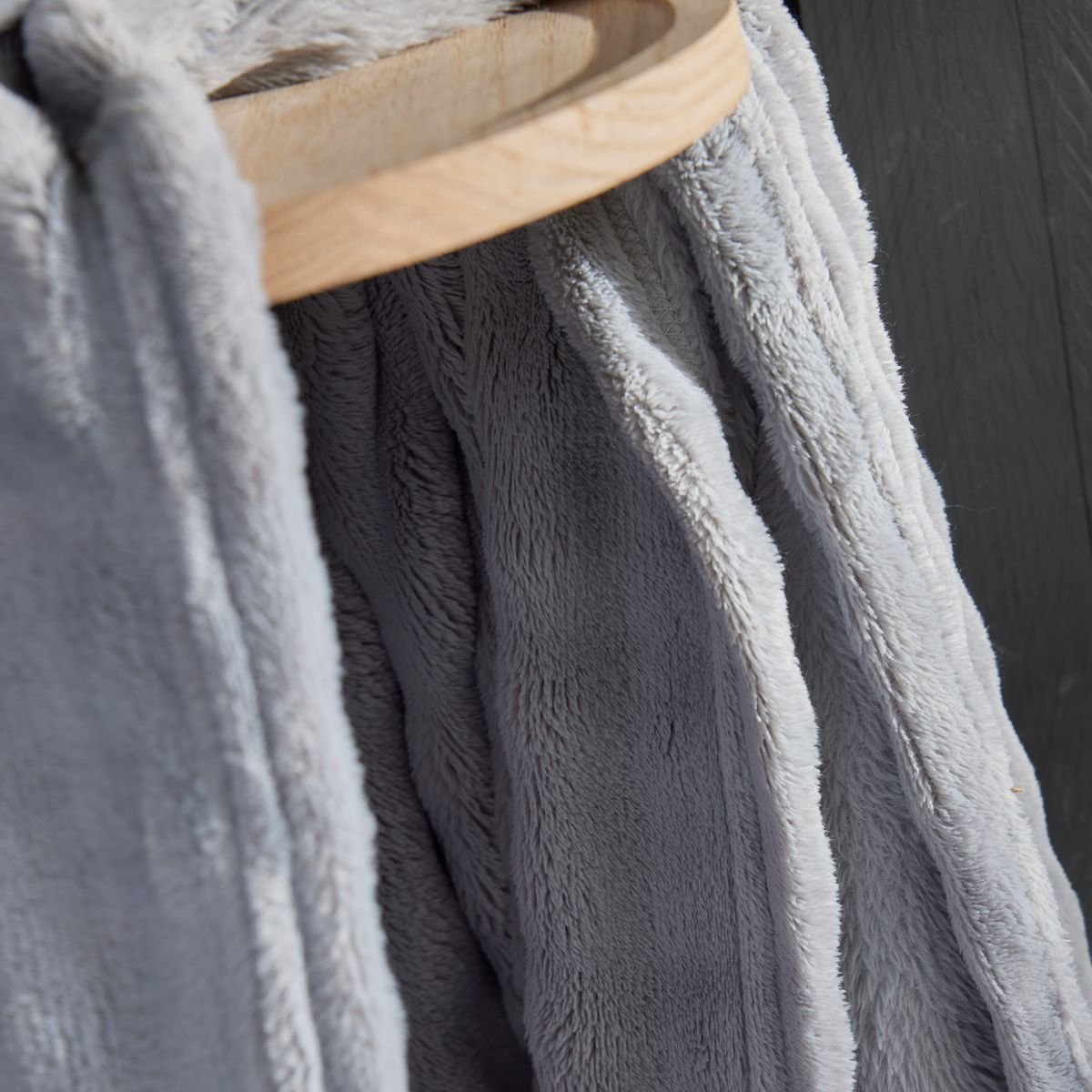 Plain checkered pattern TODAY LINGE DE MAISON Grey