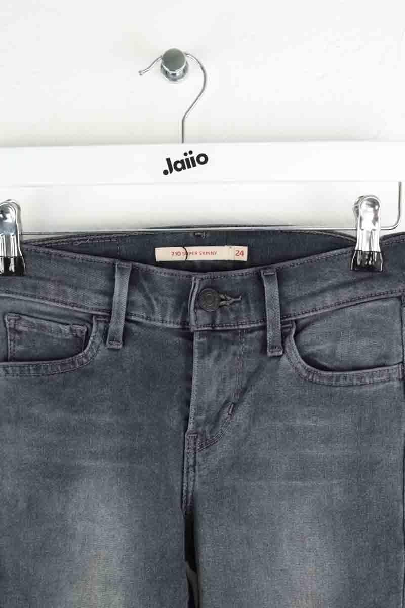 Slim fit 710 cotton jeans LEVI'S - Seconde main Grey