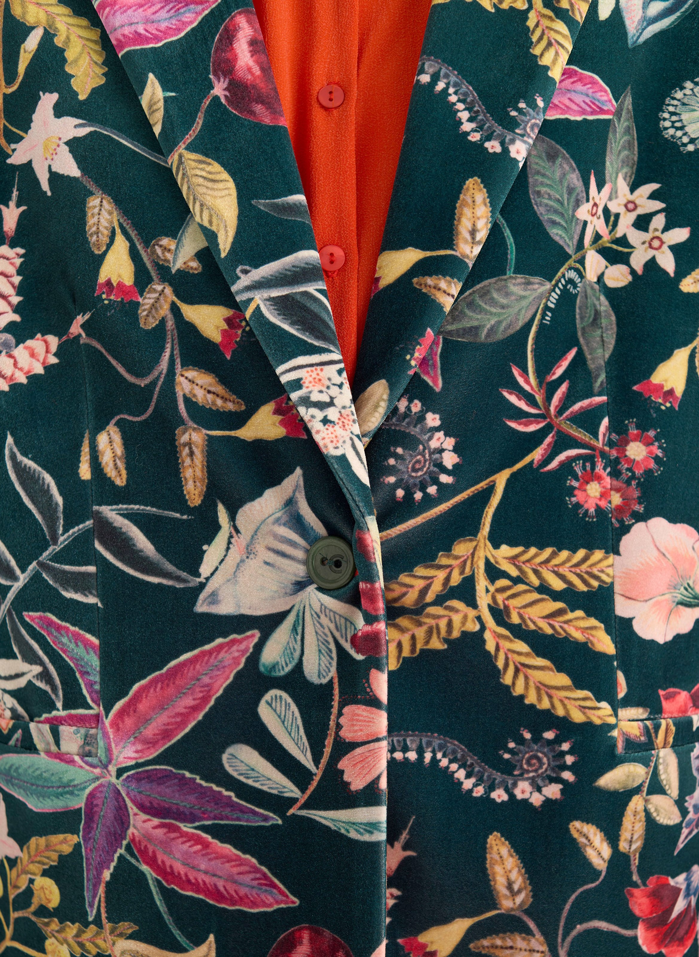 Veste de tailleur à imprimé floral COTELAC Vert