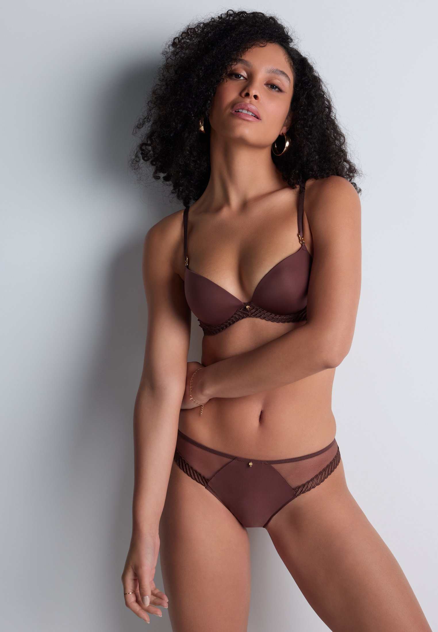 Brazilian-style panties AUBADE Brown