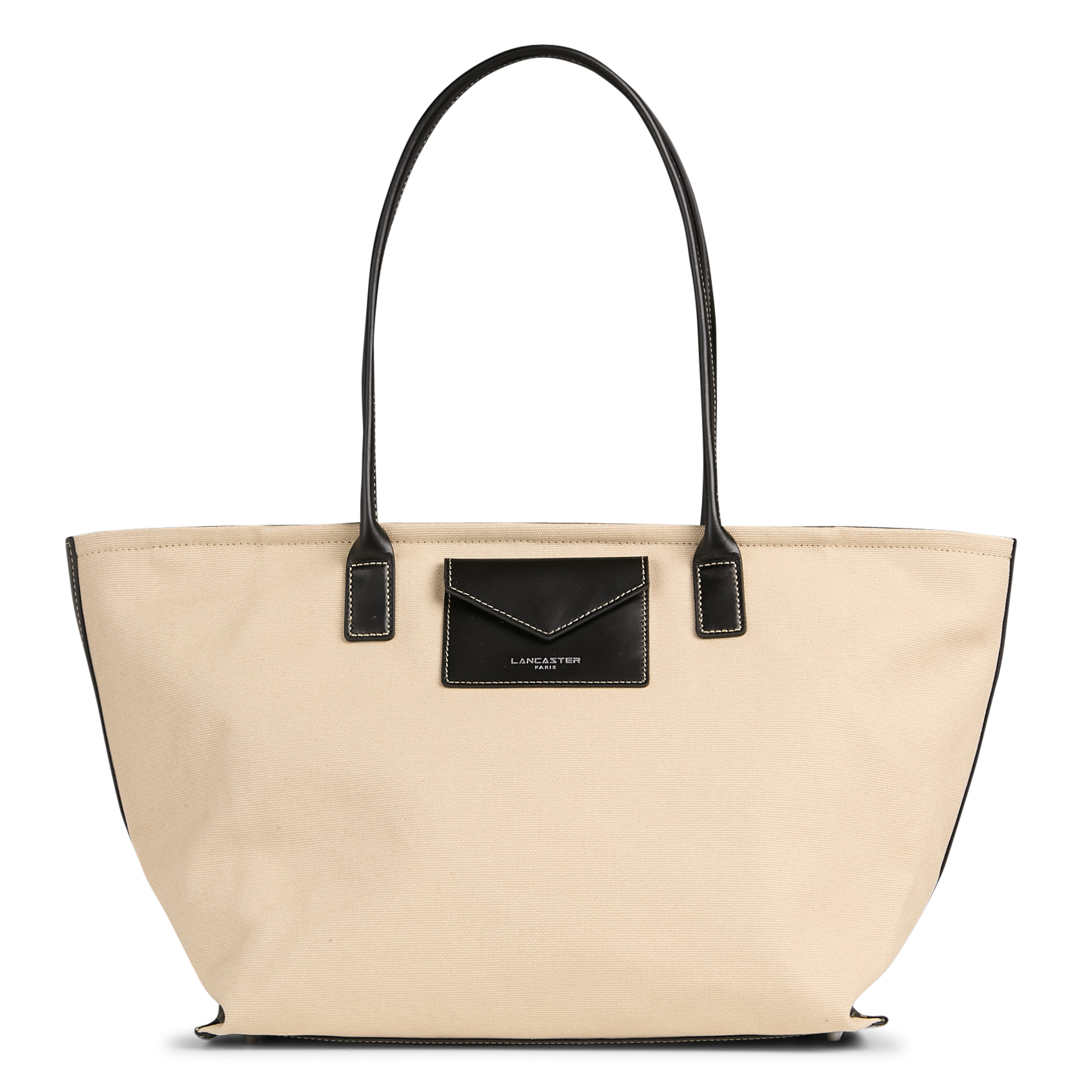 Cotton tote bag LANCASTER PARIS Black