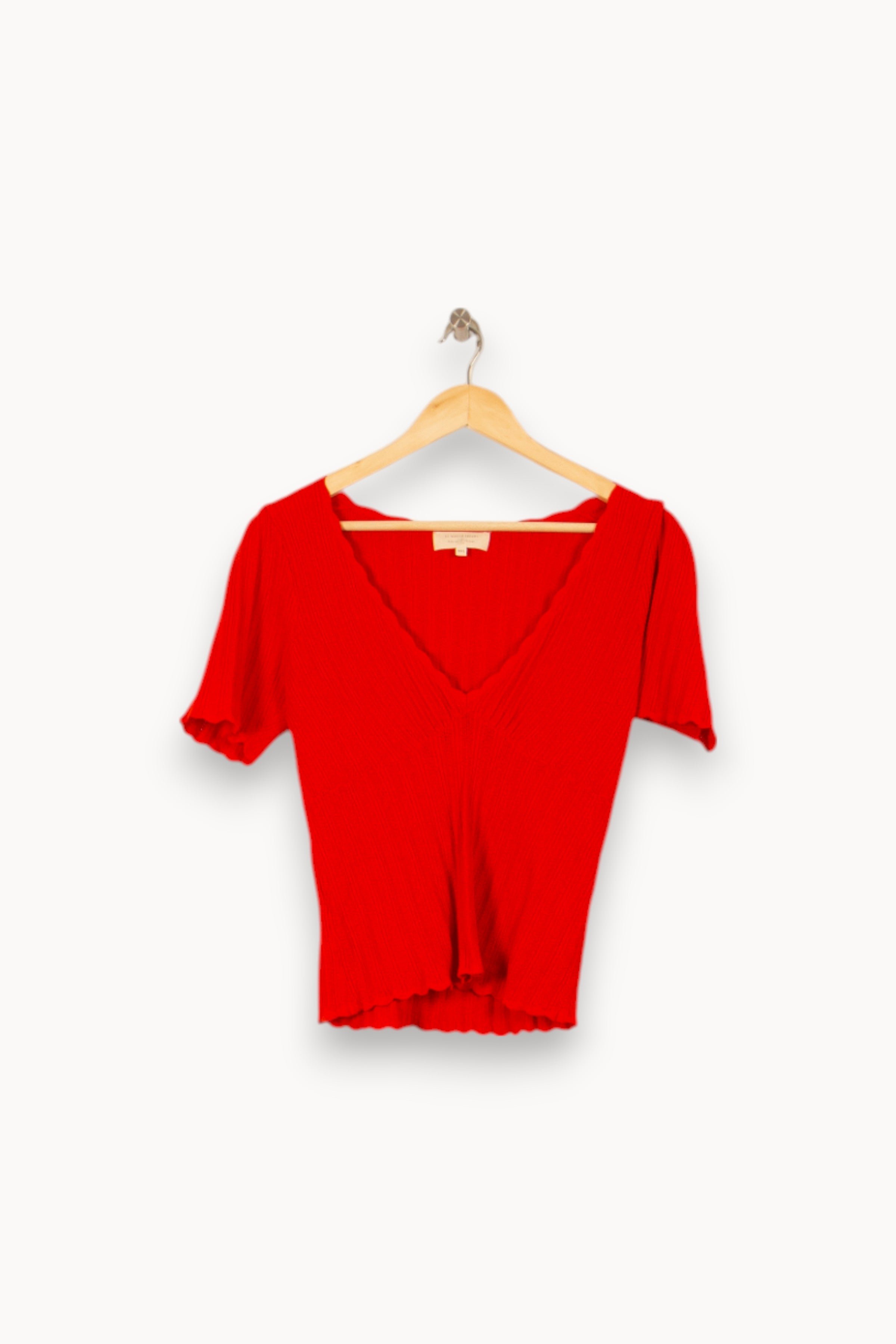 Tommy Badge T-shirt SEZANE - Seconde main Red