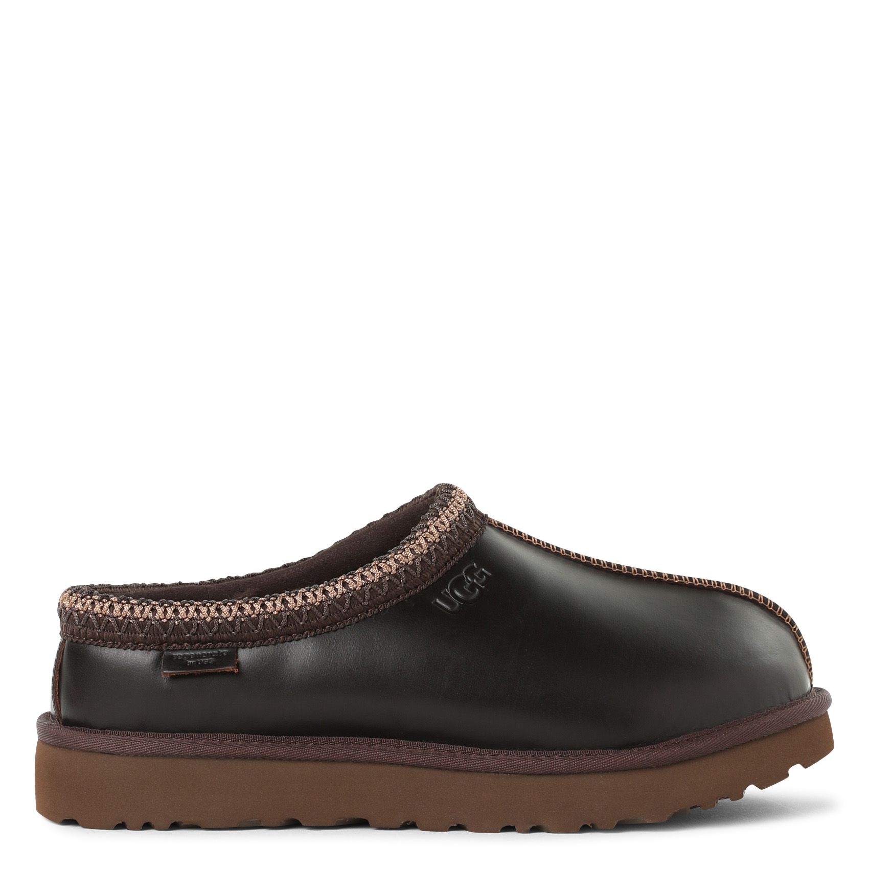 Deels leren klompen UGG Bruin