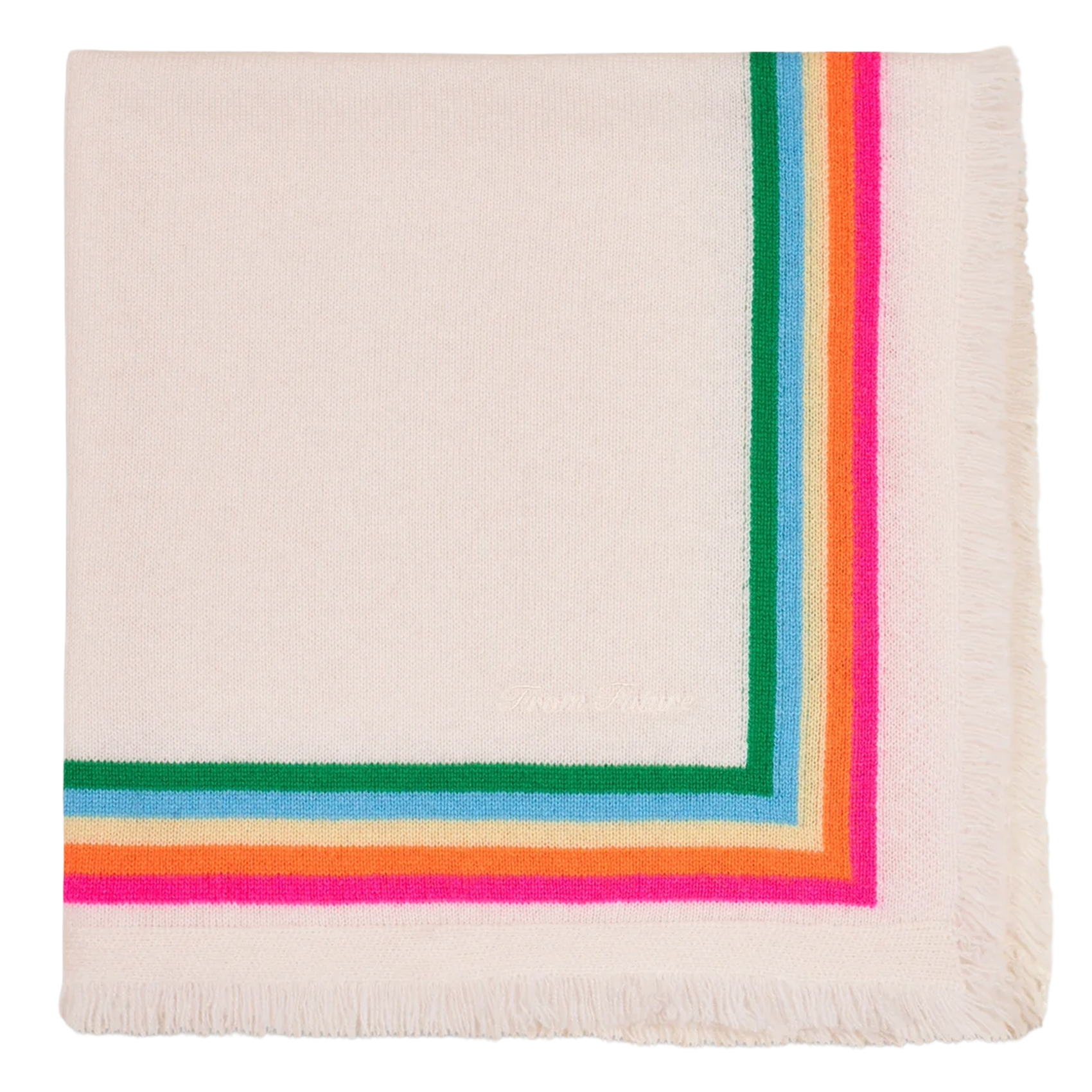 Striped cashmere scarf FROM FUTURE Beige