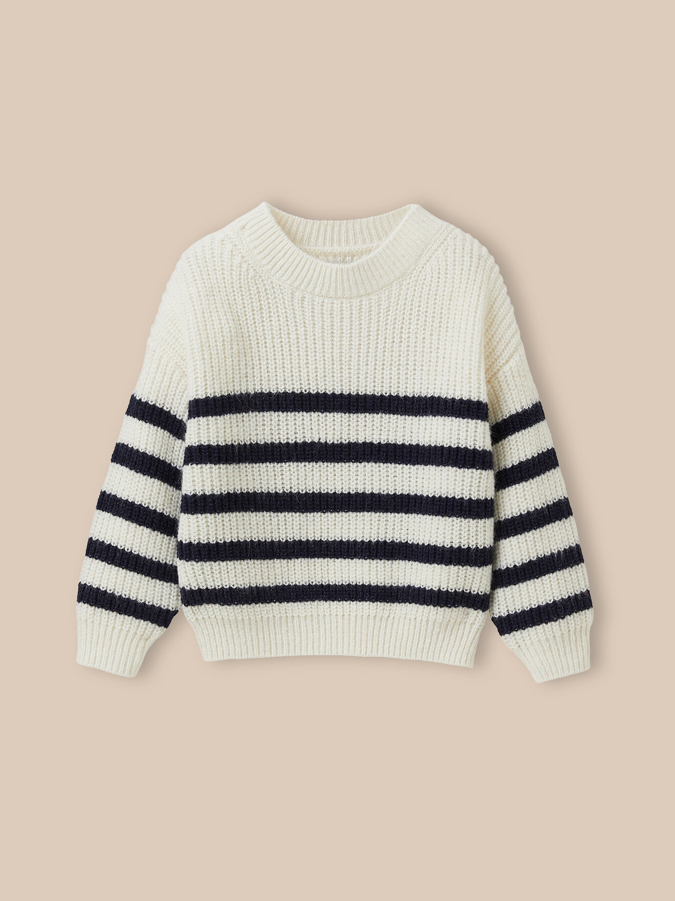 Striped printed sweater CYRILLUS White