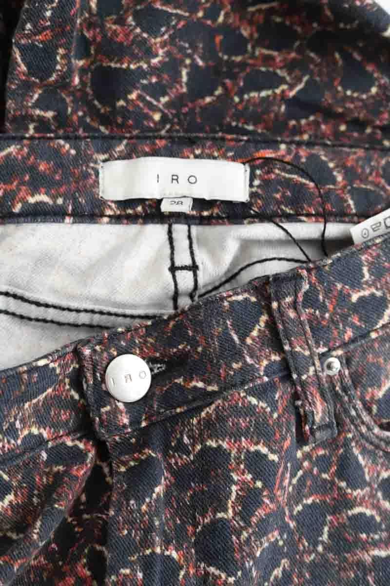 Slim cotton trousers IRO - Seconde Main Black