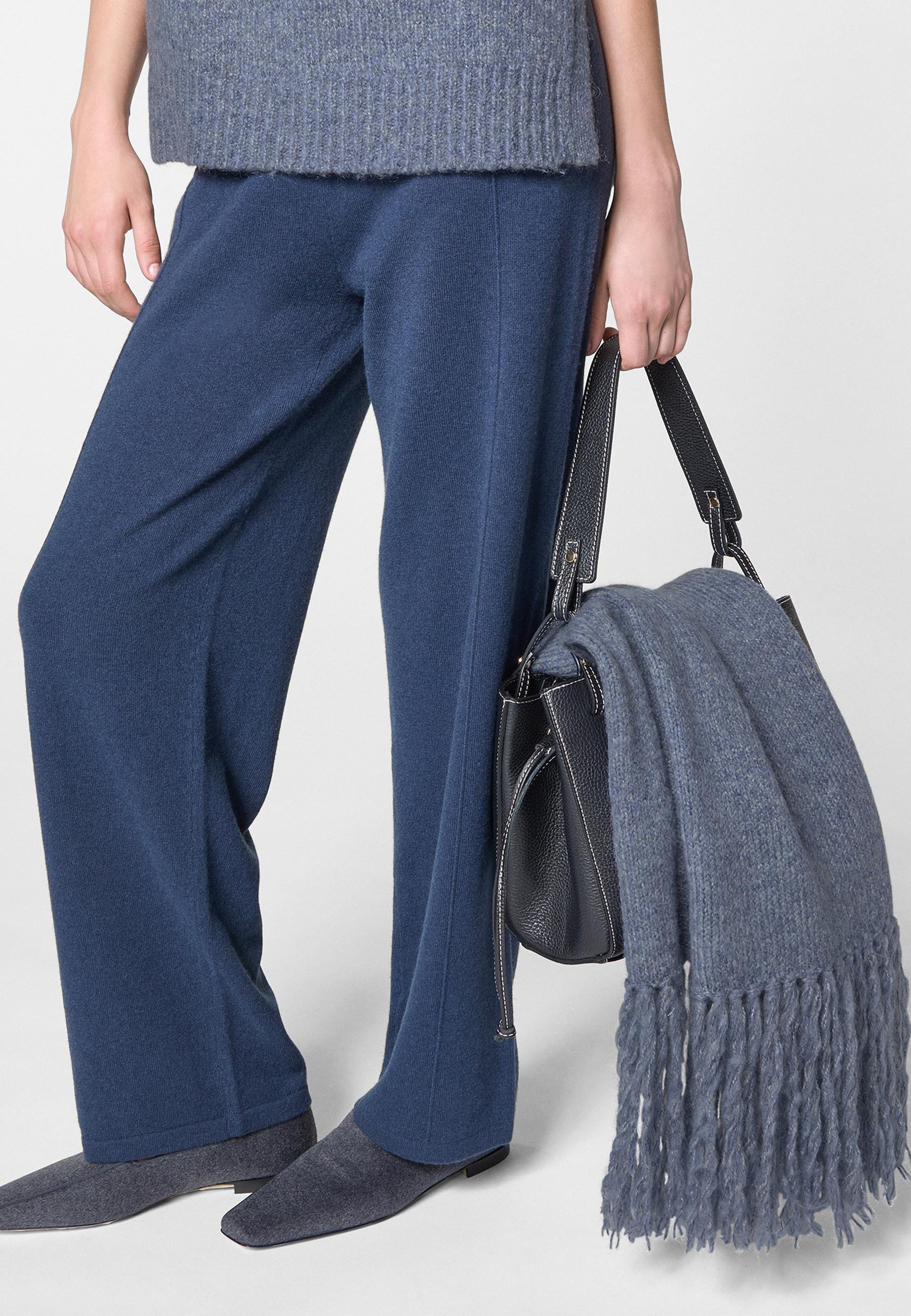 Long chunky knit scarf RODIER Blue