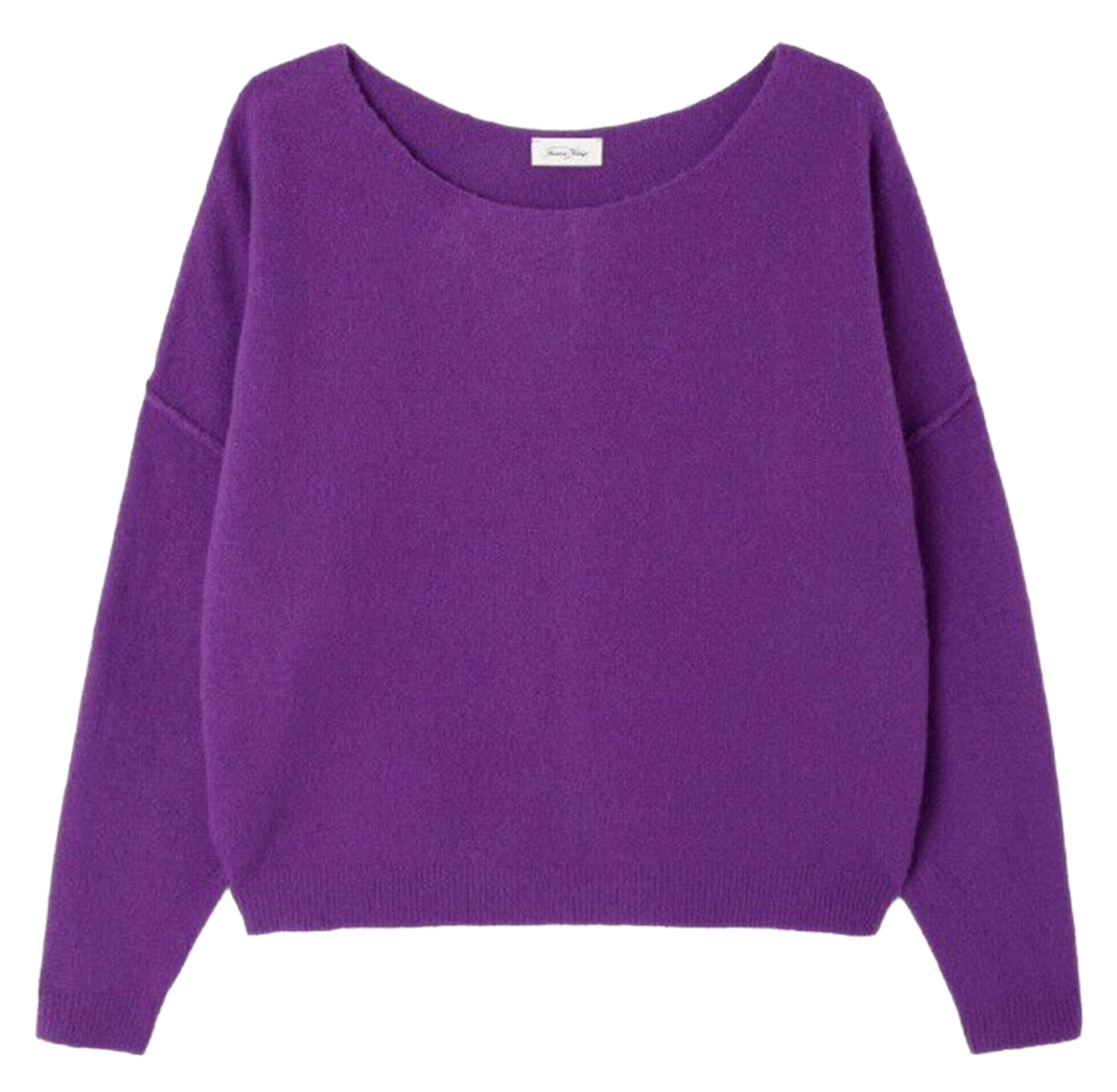 Wollmix-Pullover mit U-Boot-Ausschnitt DAMSVILLE Ultraviolet
